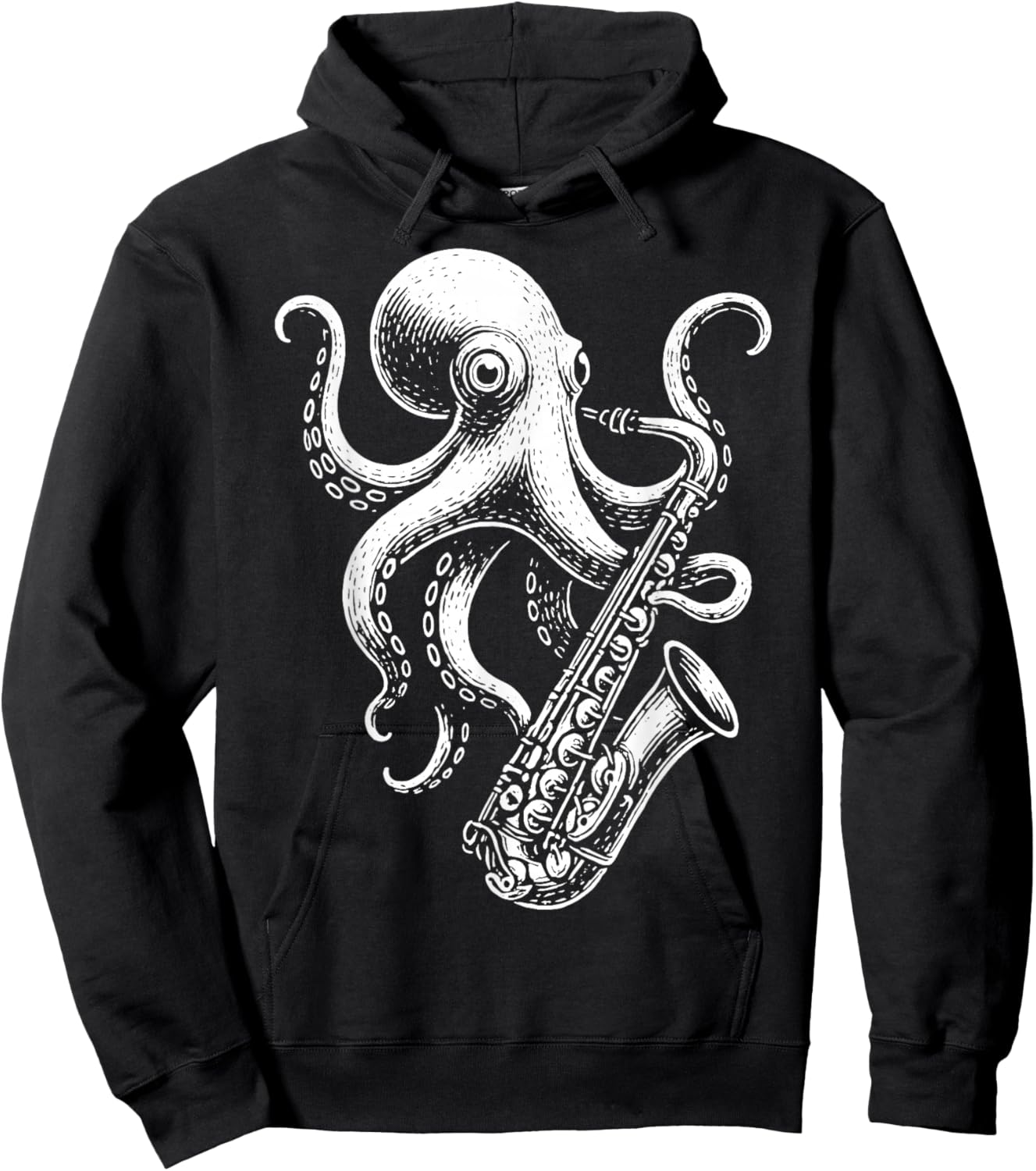 Octopus Saxophone Saxophonist Hoodie - Hoodie | Black