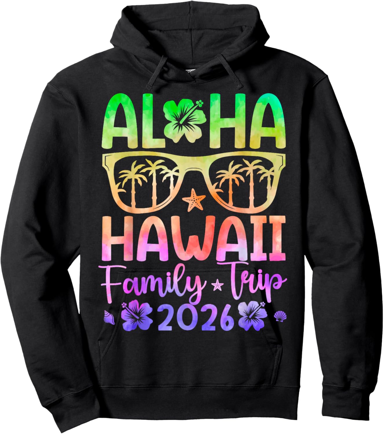 Aloha Hawaii Family Trip 2026 Family Vacation Hawaii Travel Hoodie - Hoodie | Black