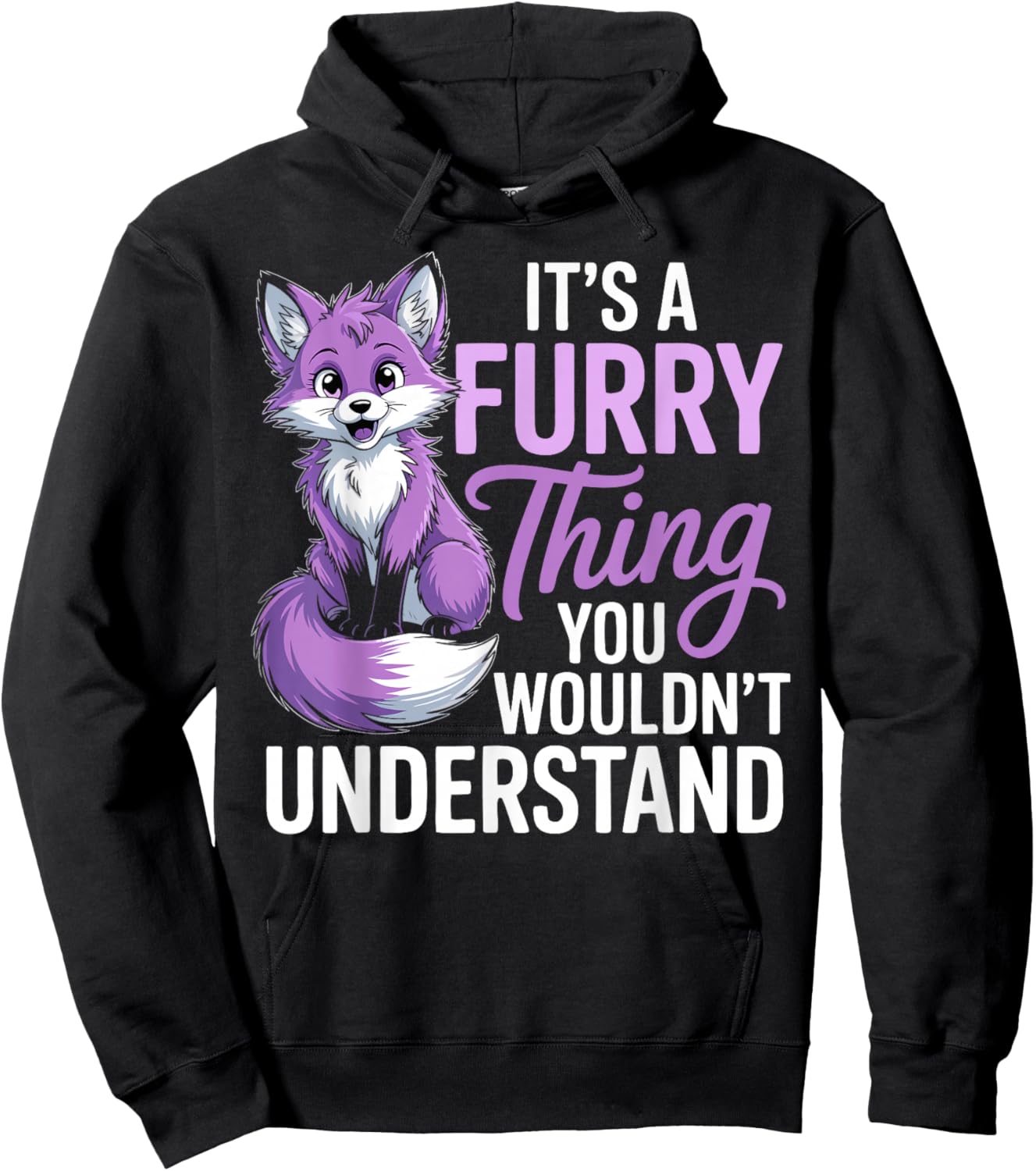 Furry Fandom Animal Fursonas Cosplay Furry Thing Hoodie - Hoodie | Black