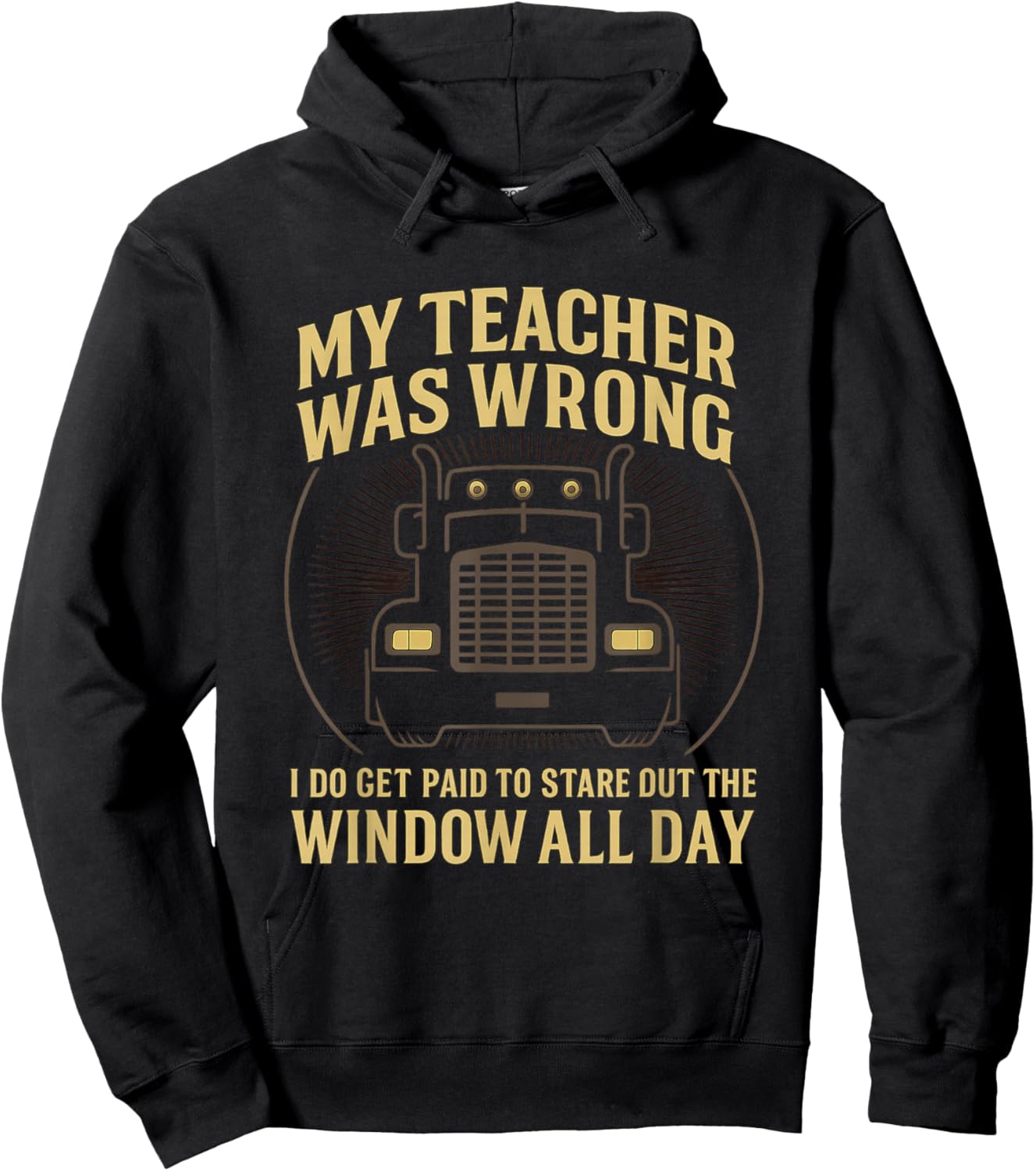 T-Shirt Hoodie - Hoodie | Black
