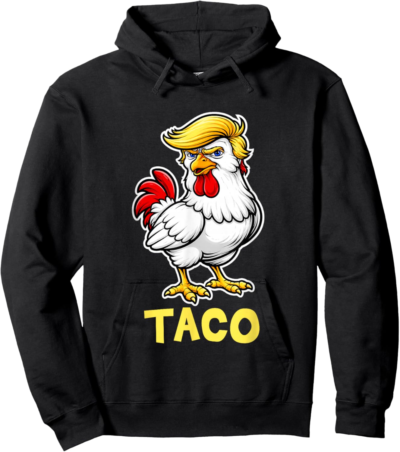 Taco Chicken 4th of July Patriotic American Funny Hoodie - Hoodie | Black