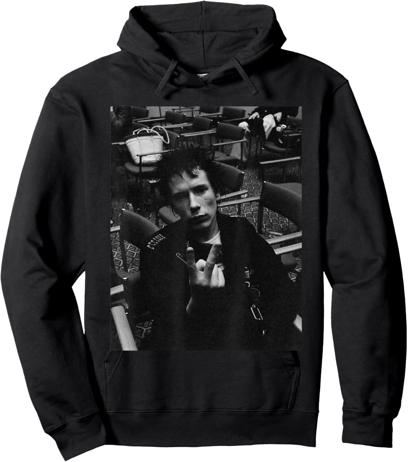 Sex Pistols Johnny Rotten Punks in London 1977 Hoodie - Hoodie | Black