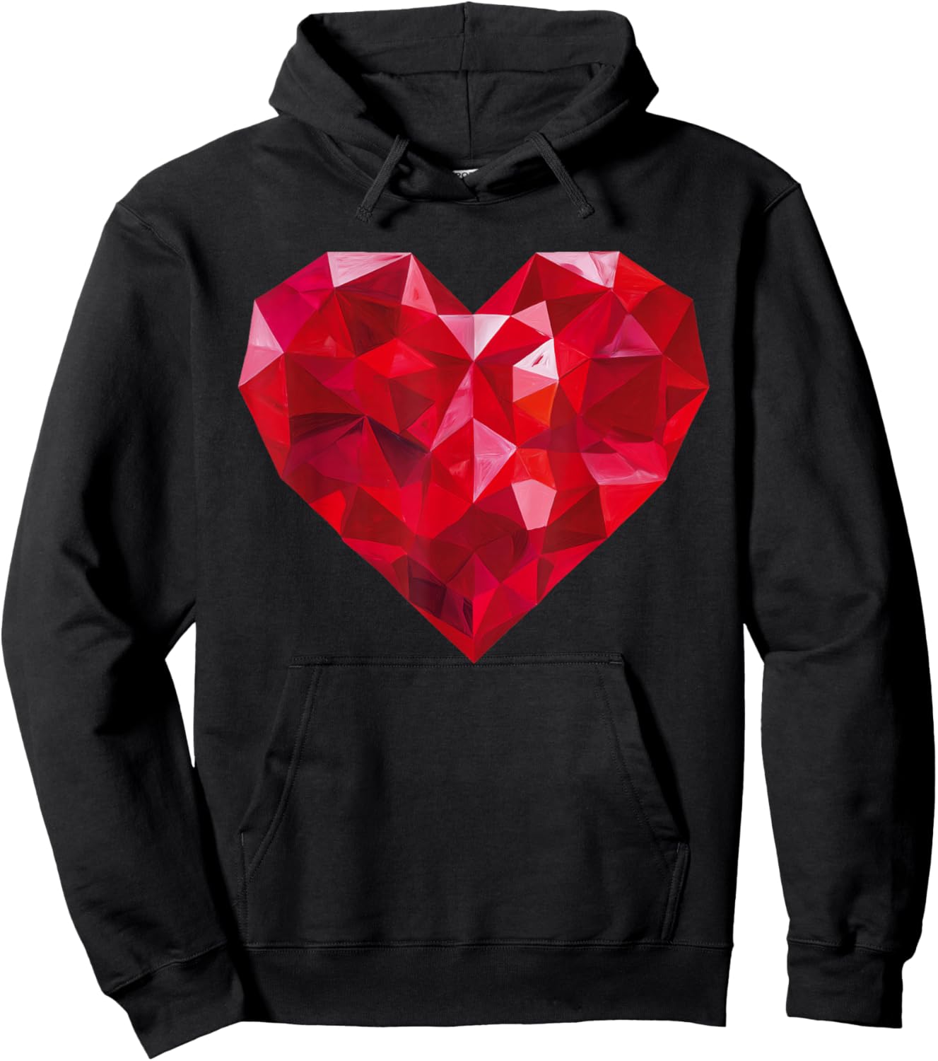 Valentines Day Heart Love Couple Romantic Art Graphic Hoodie - Hoodie | Black