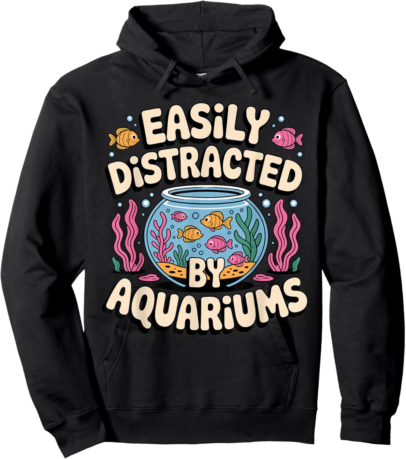 Aquarium Art Women Fish Keeper Fish Tank Aquarium Hoodie - Hoodie | Black