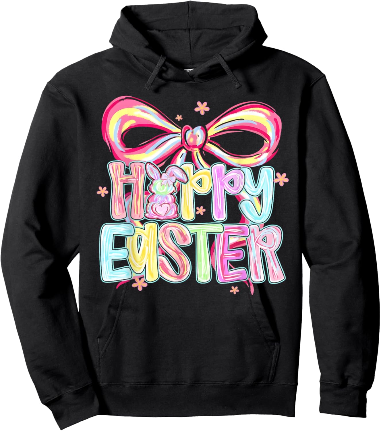 Preppy Women Girls Kids Hoodie - Hoodie | Black