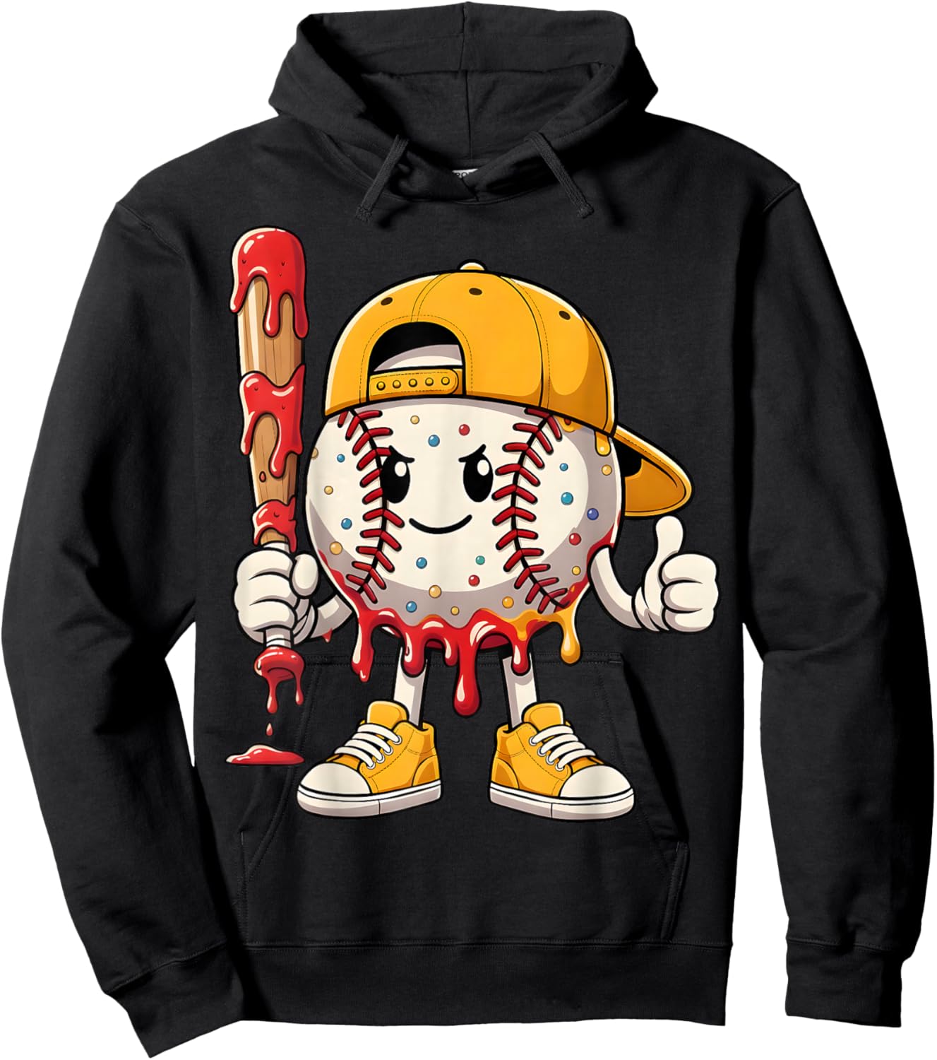Baseball Drip Gifts Baseball Life Style 101 Apparel Youth Hoodie - Hoodie | Black