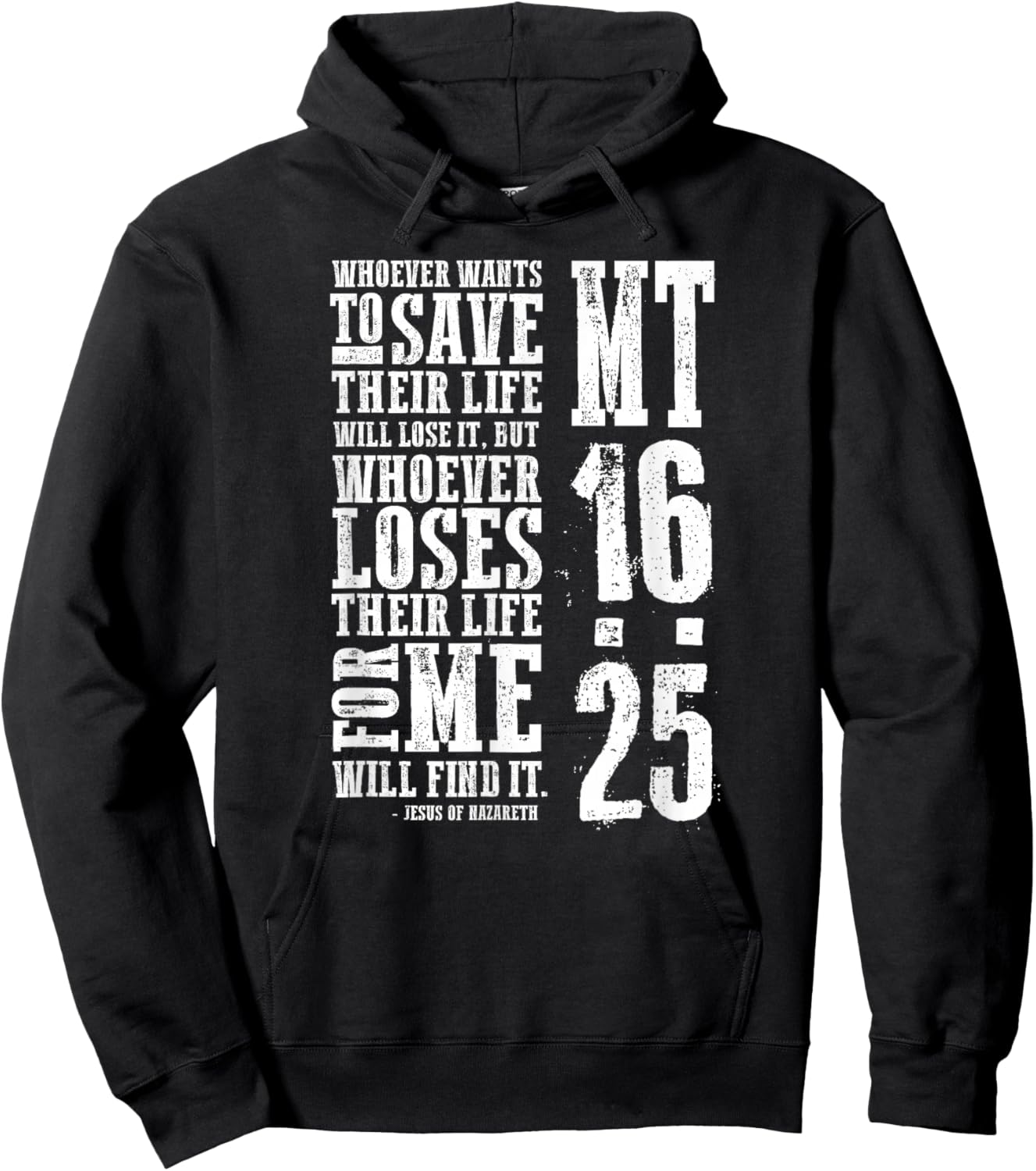 Whoever Loses Their Life for Me Matthew 16:25 Hoodie - Hoodie | Black
