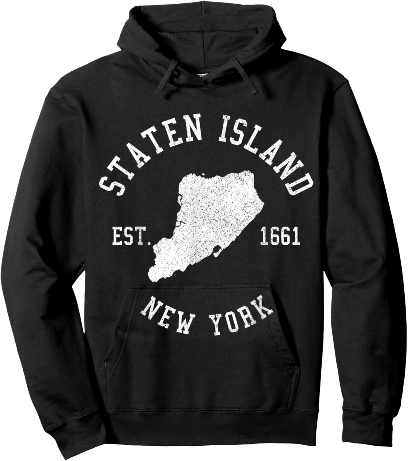 Staten Island New York NY Pride Souvenirs Hoodie - Hoodie | Black