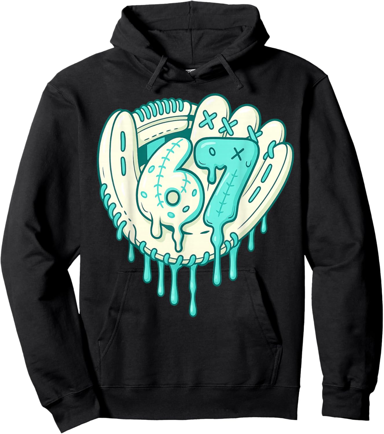 67 Meme Funny Six Seven for Boys and Girls Cool Hoodie - Hoodie | Black