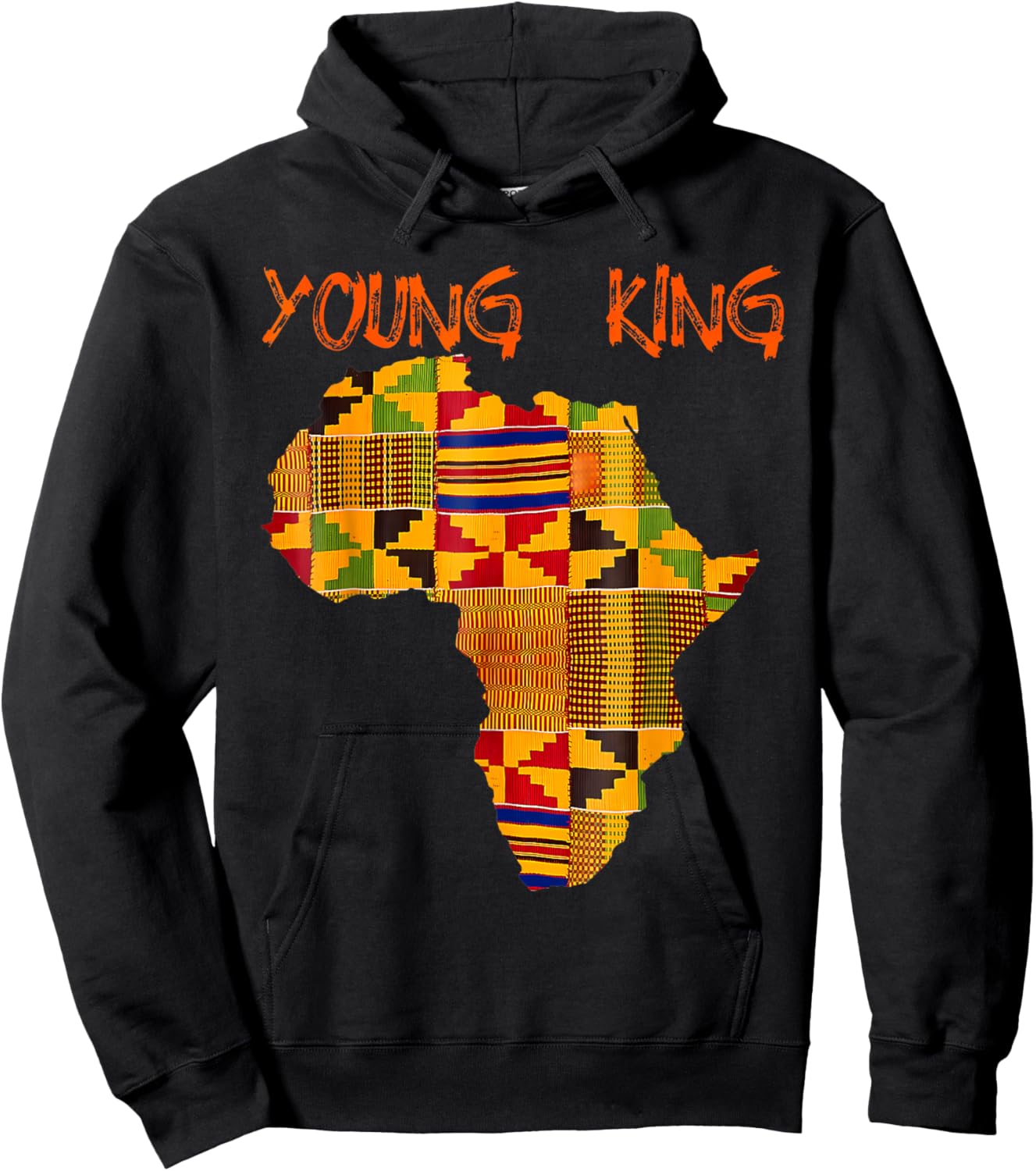 Black History Young King Africa Map African Boys Kids Men Hoodie - Hoodie | Black