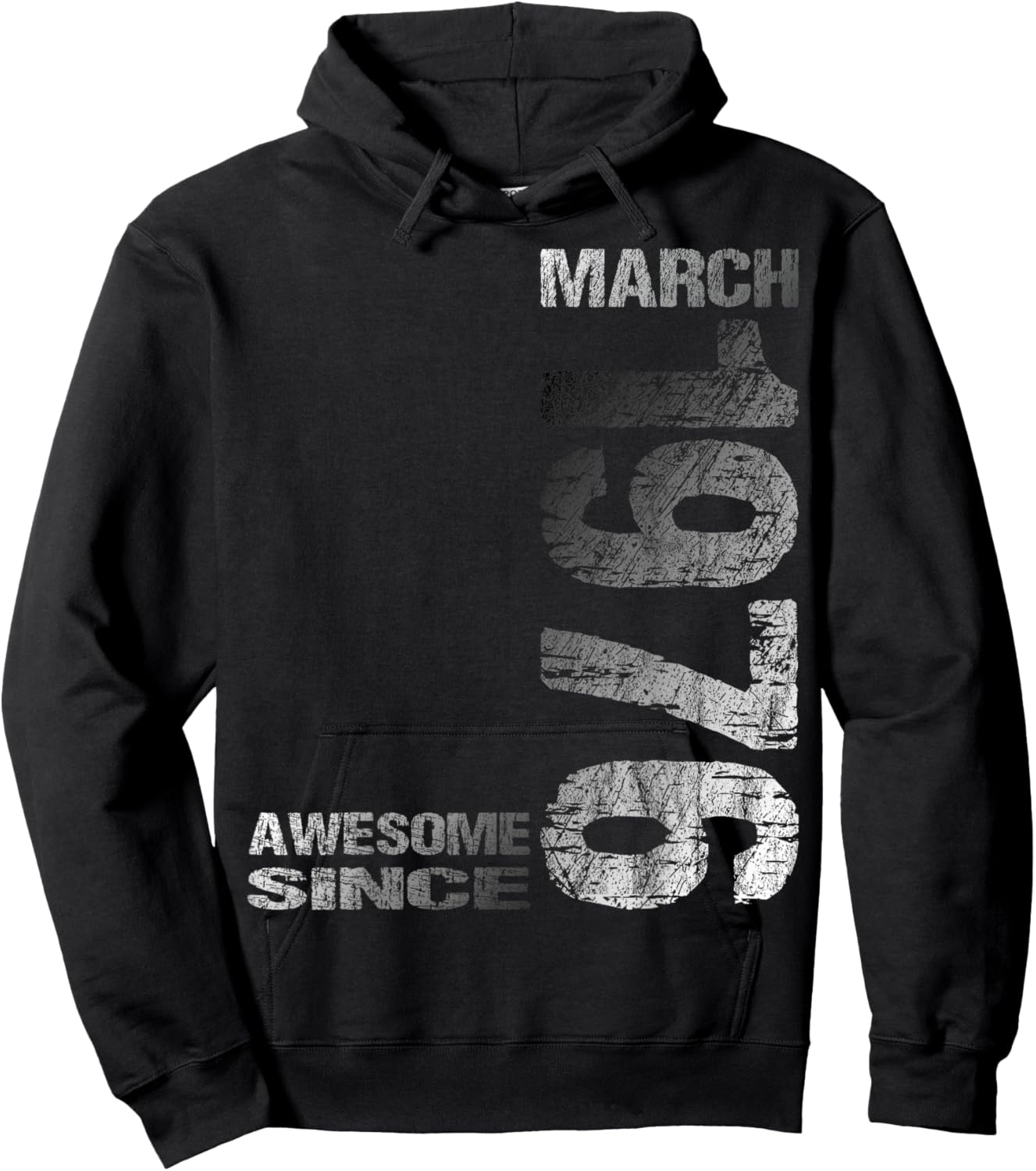Awesome Since March 1976 Vintage 50. Birthday Hoodie - Hoodie | Black