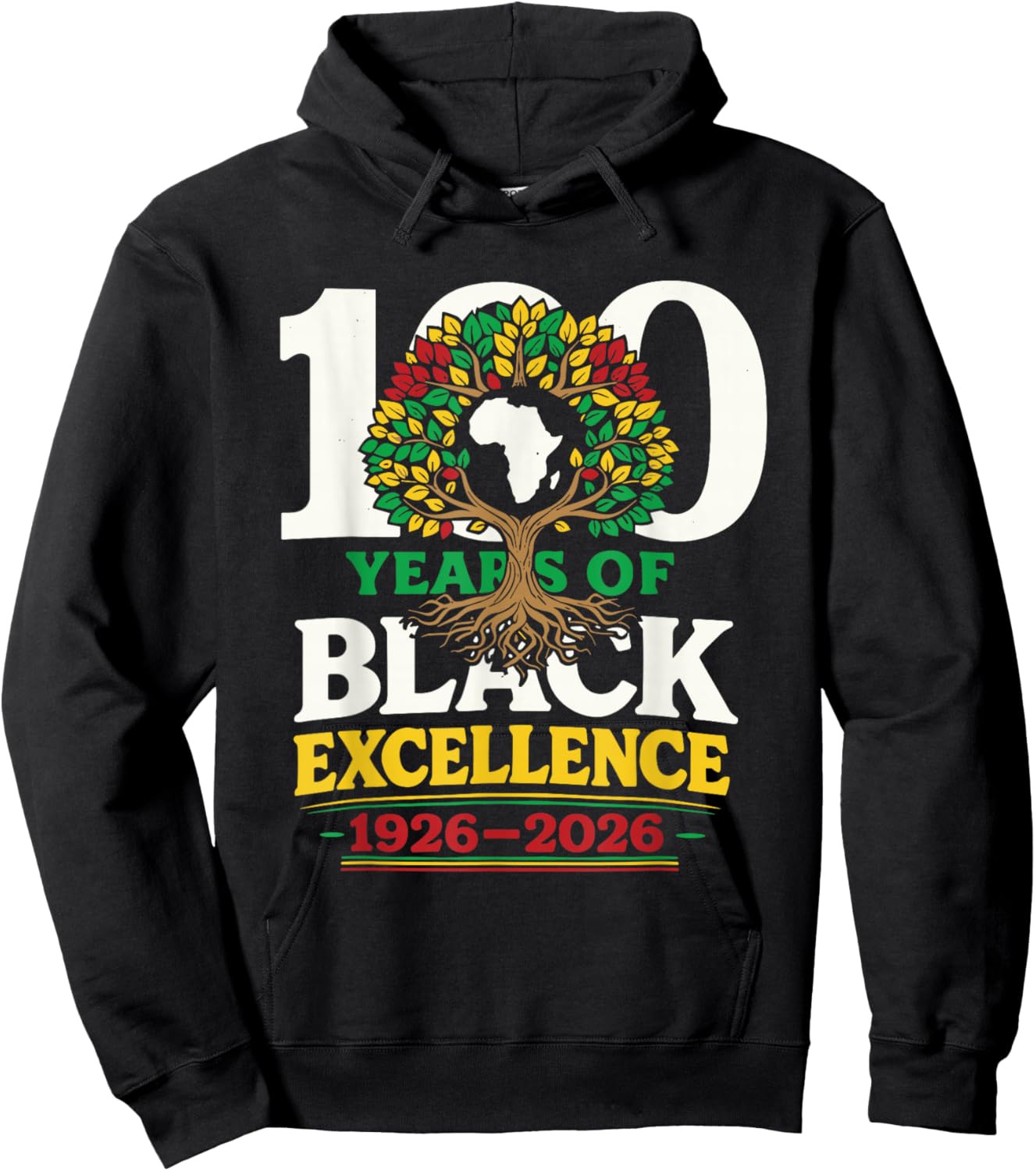 100 Years of Black Excellence Black History Month Hoodie - Hoodie | Black
