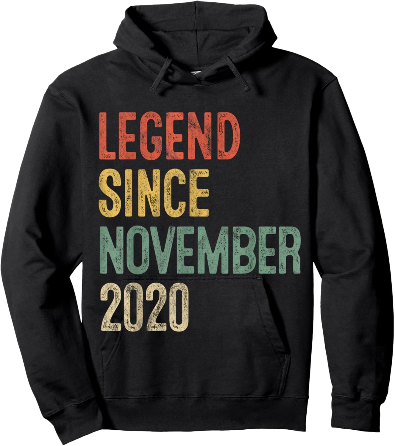 Legend November 2020 5th Birthday Boy Girl 5 Year Old Hoodie - Hoodie | Black