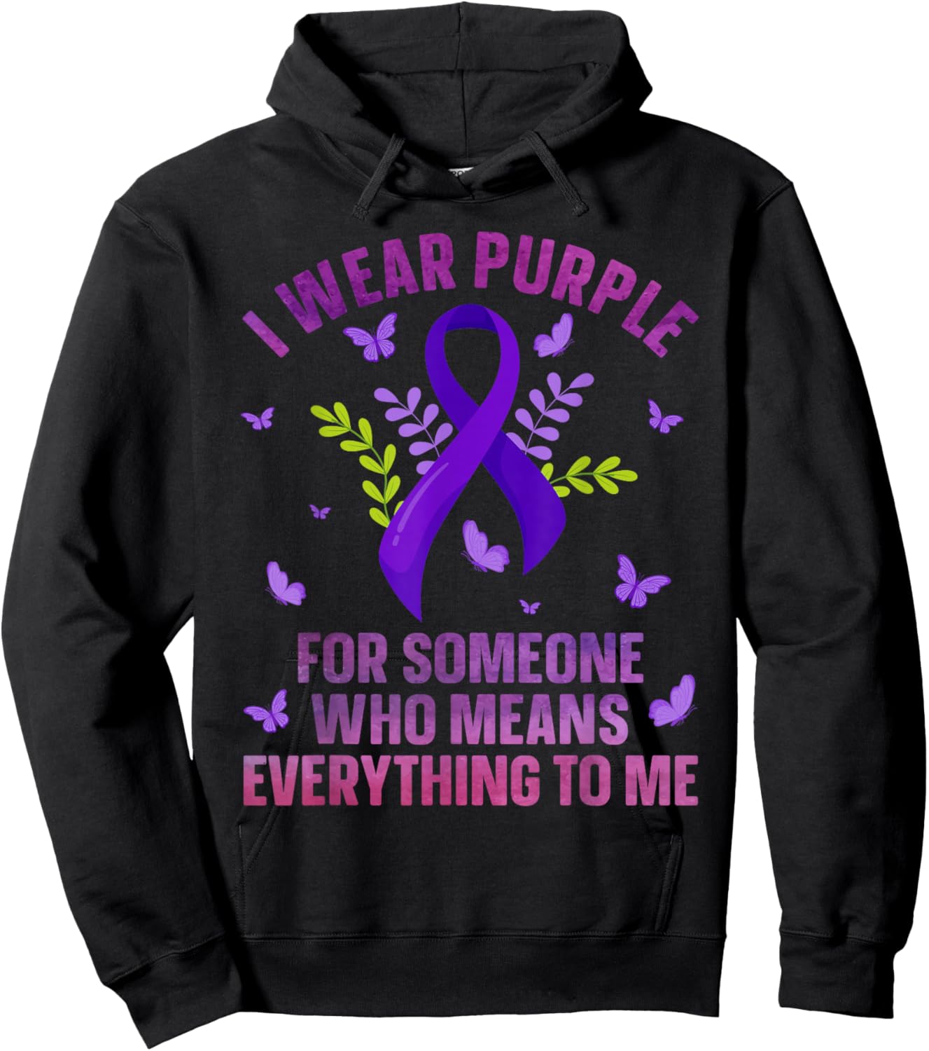 Funny Epilepsy Awareness Art Women Support Epilepsy Hoodie - Hoodie | Black