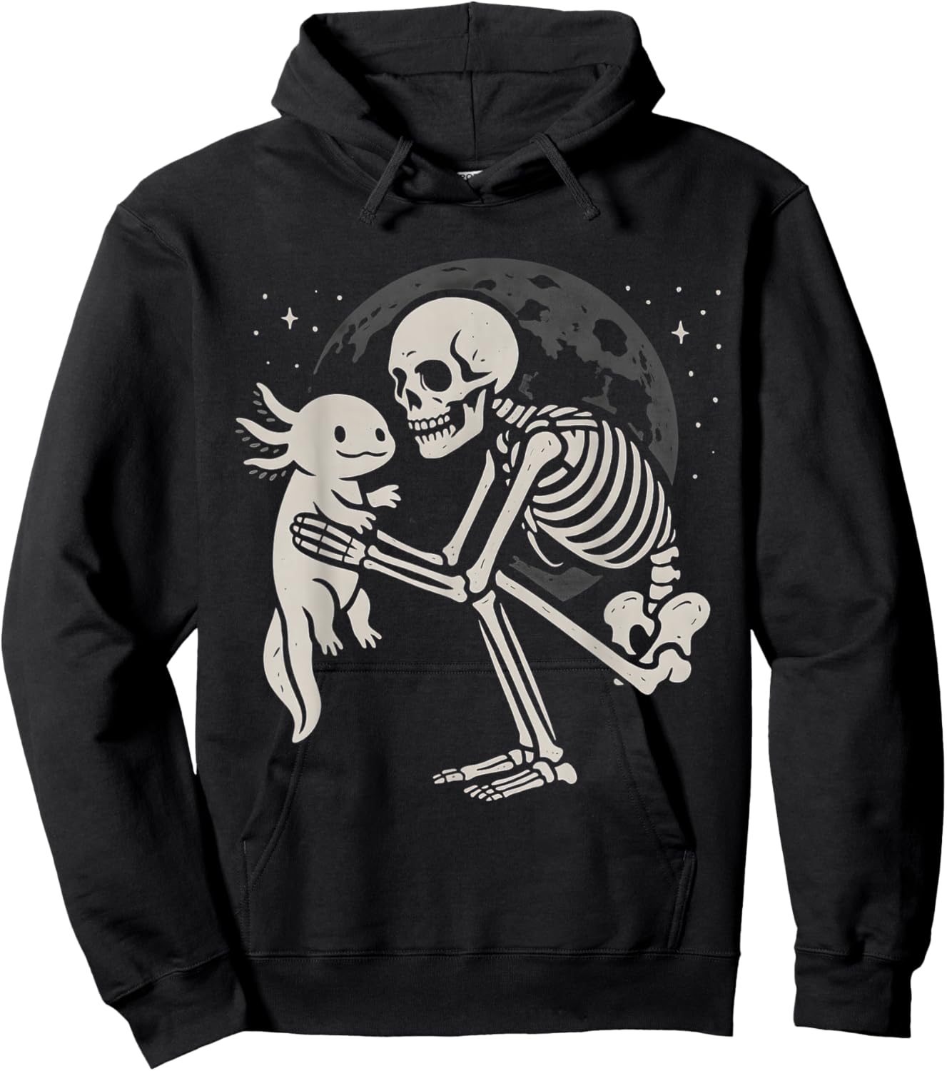 Axolotl Emo Goth Hoodie - Hoodie | Black