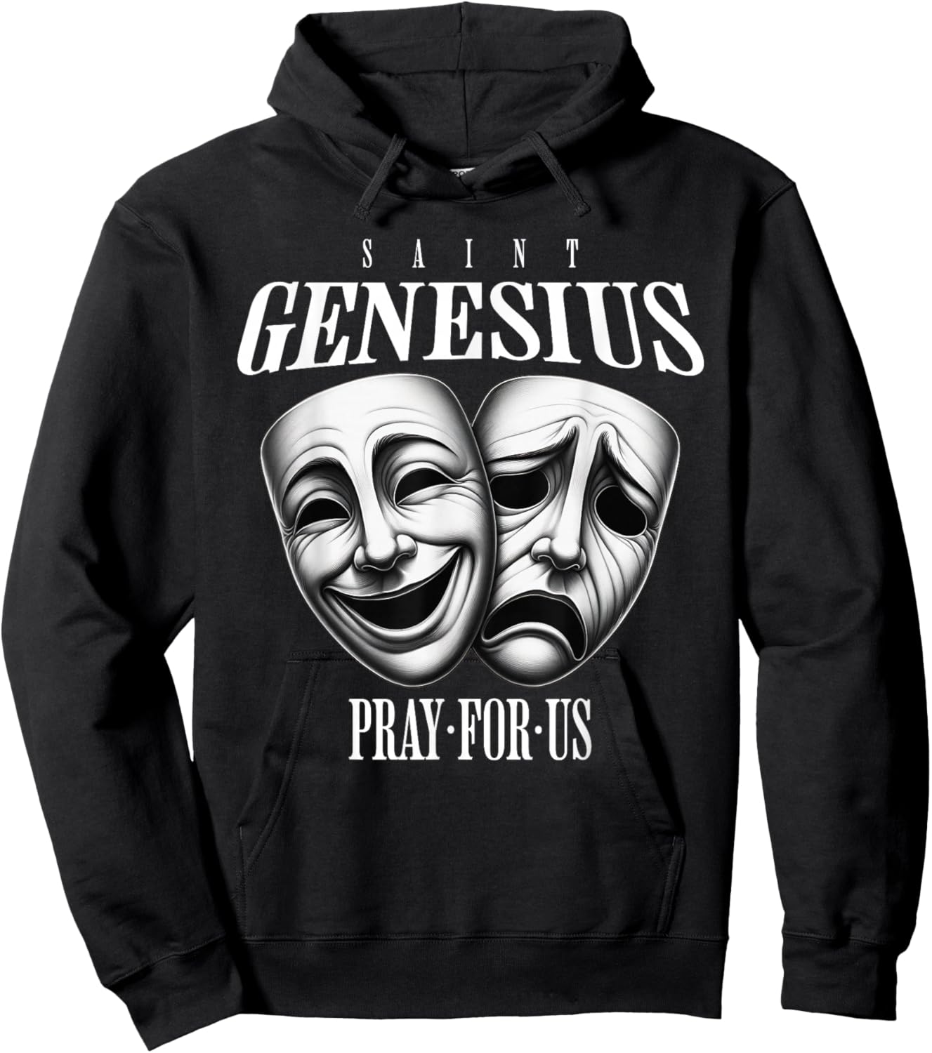 St Genesius of Rome Patron Saint of Actors Theater Catholic Hoodie - Hoodie | Black