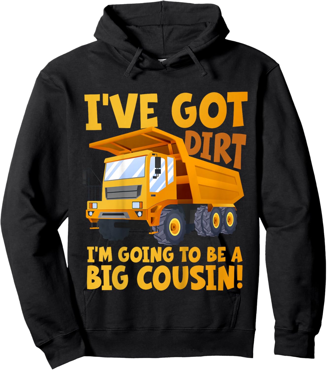 Kids I'm Going to be a Big Cousin New Baby Family Announcement Hoodie - Hoodie | Black
