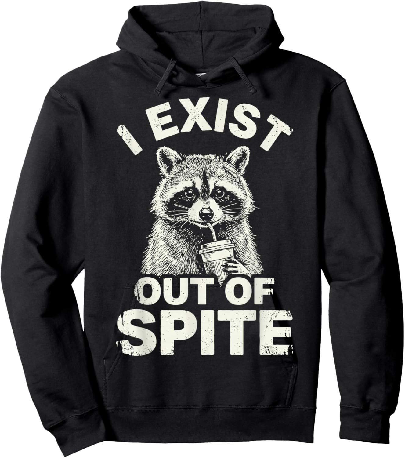 I Exist Out of Spite Hoodie - Hoodie | Black