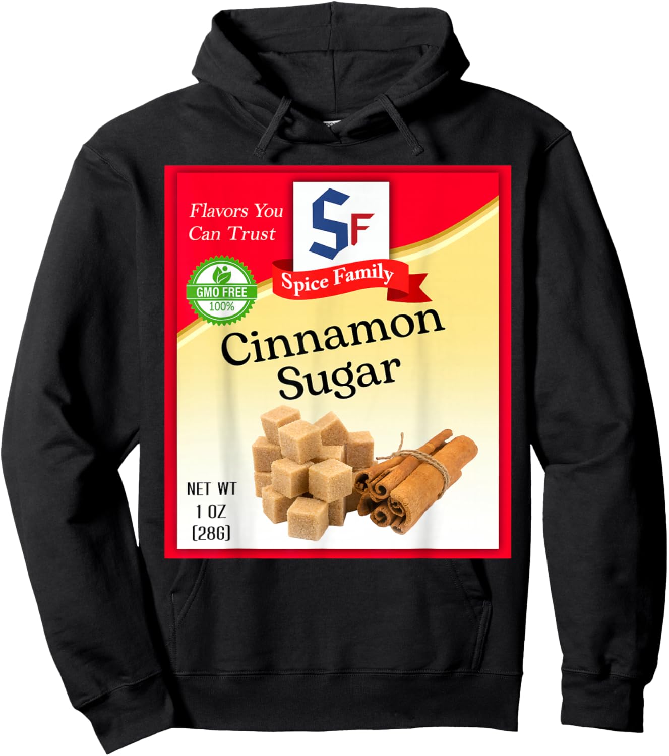 Cinnamon Sugar Group Costume Family Matching Outfit Hoodie - Hoodie | Black