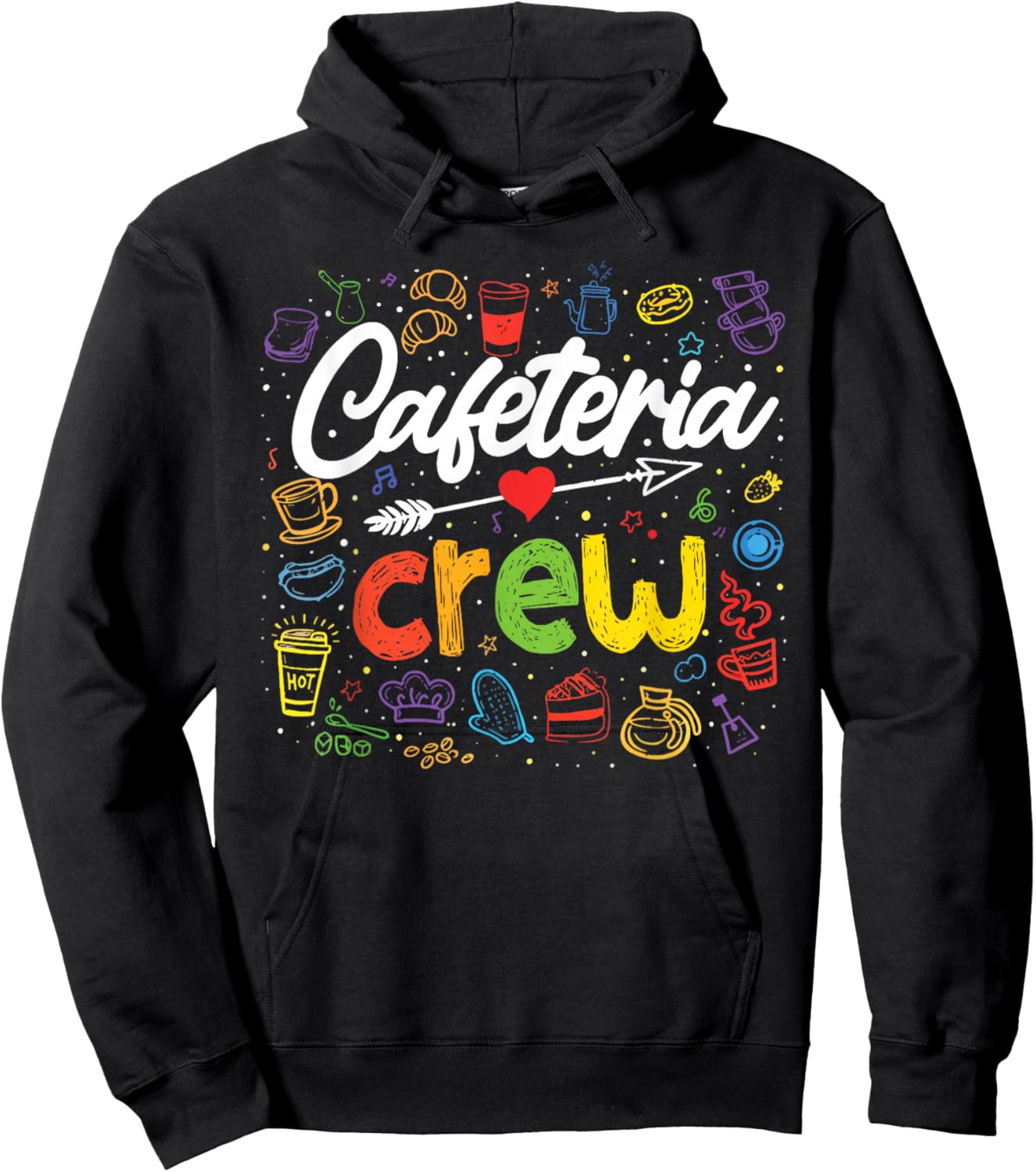 Cafeteria Crew Cafeteria Worker Lunch Lady Hoodie - Hoodie | Black