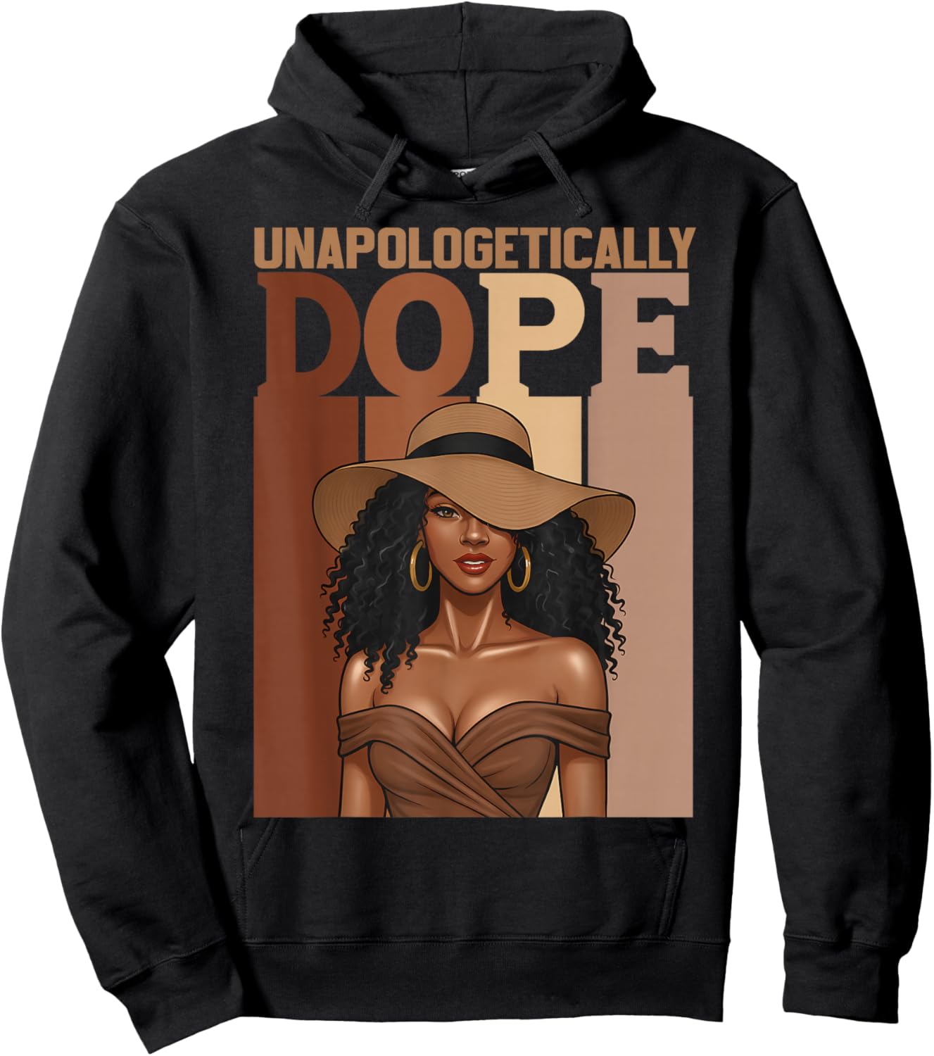 Black Women Unapologetically Dope Black History Afro Girls Hoodie - Hoodie | Black