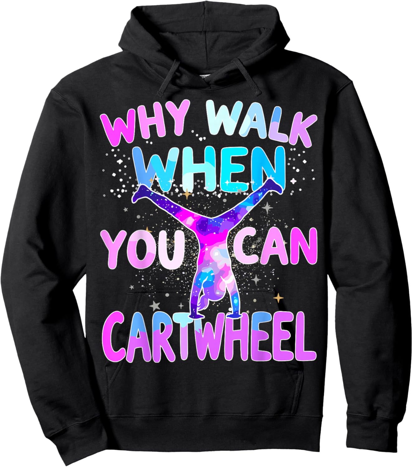 Cartwheel Gymnast Girl Gymnastics Hoodie - Hoodie | Black