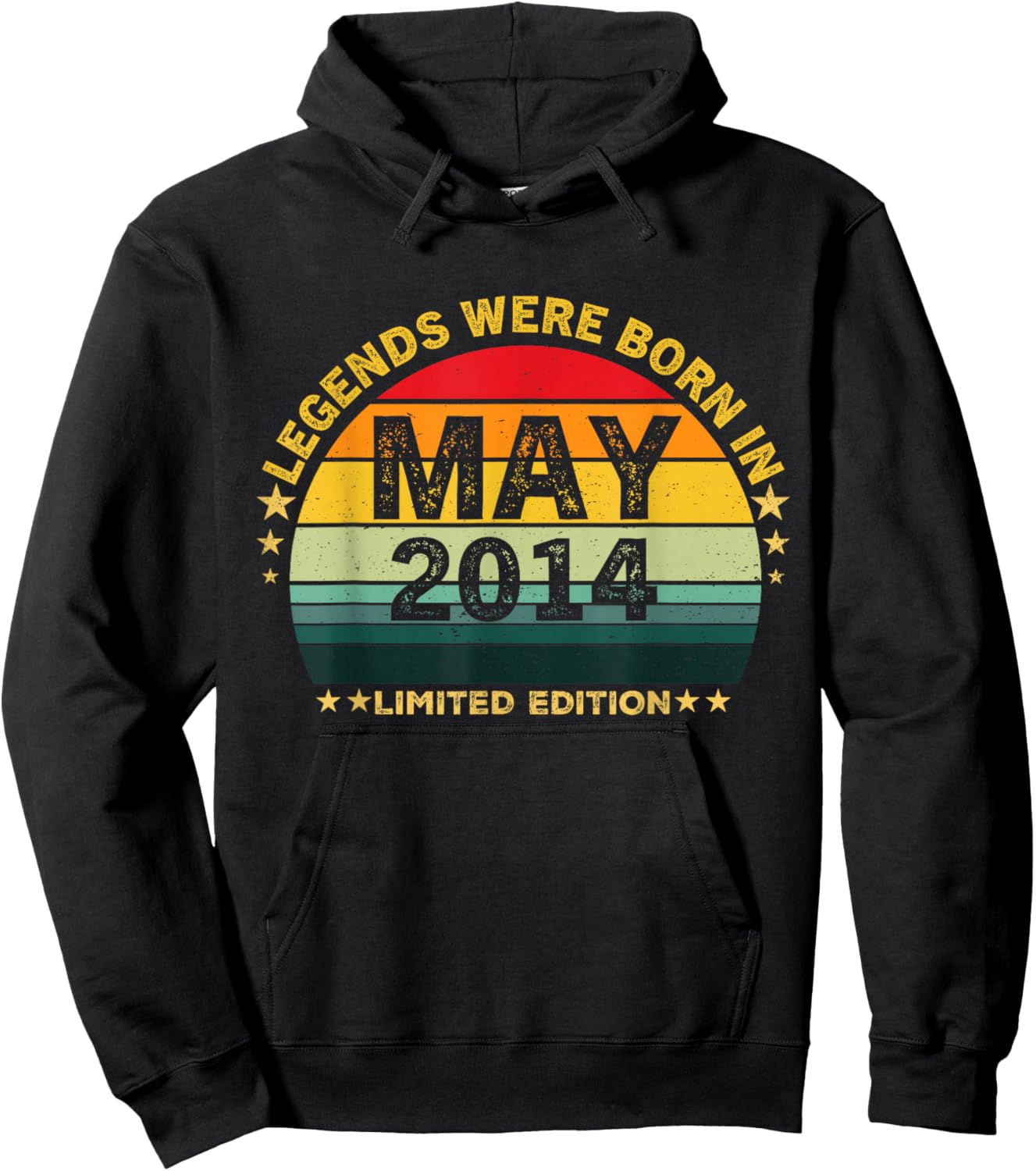 Vintage 12th Birthday Legends were Born in May 2014 Hoodie - Hoodie | Black