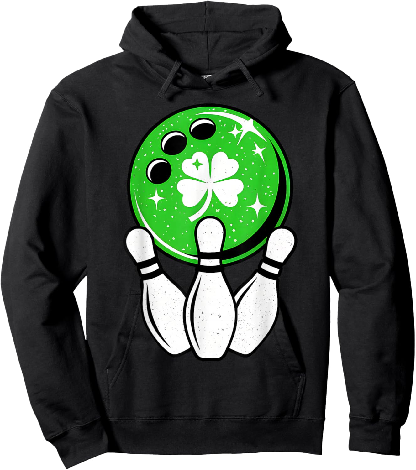 Bowling Shamrock Lucky Clover Irish St Patrick's Day Boys Hoodie - Hoodie | Black