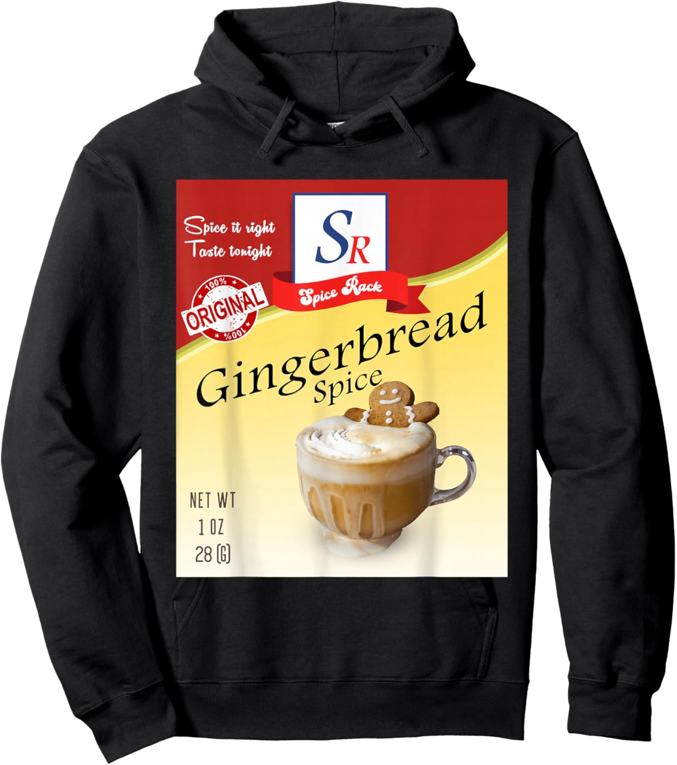 Gingerbread Spice Condiment Holiday Spice Group Costumes Hoodie - Hoodie | Black