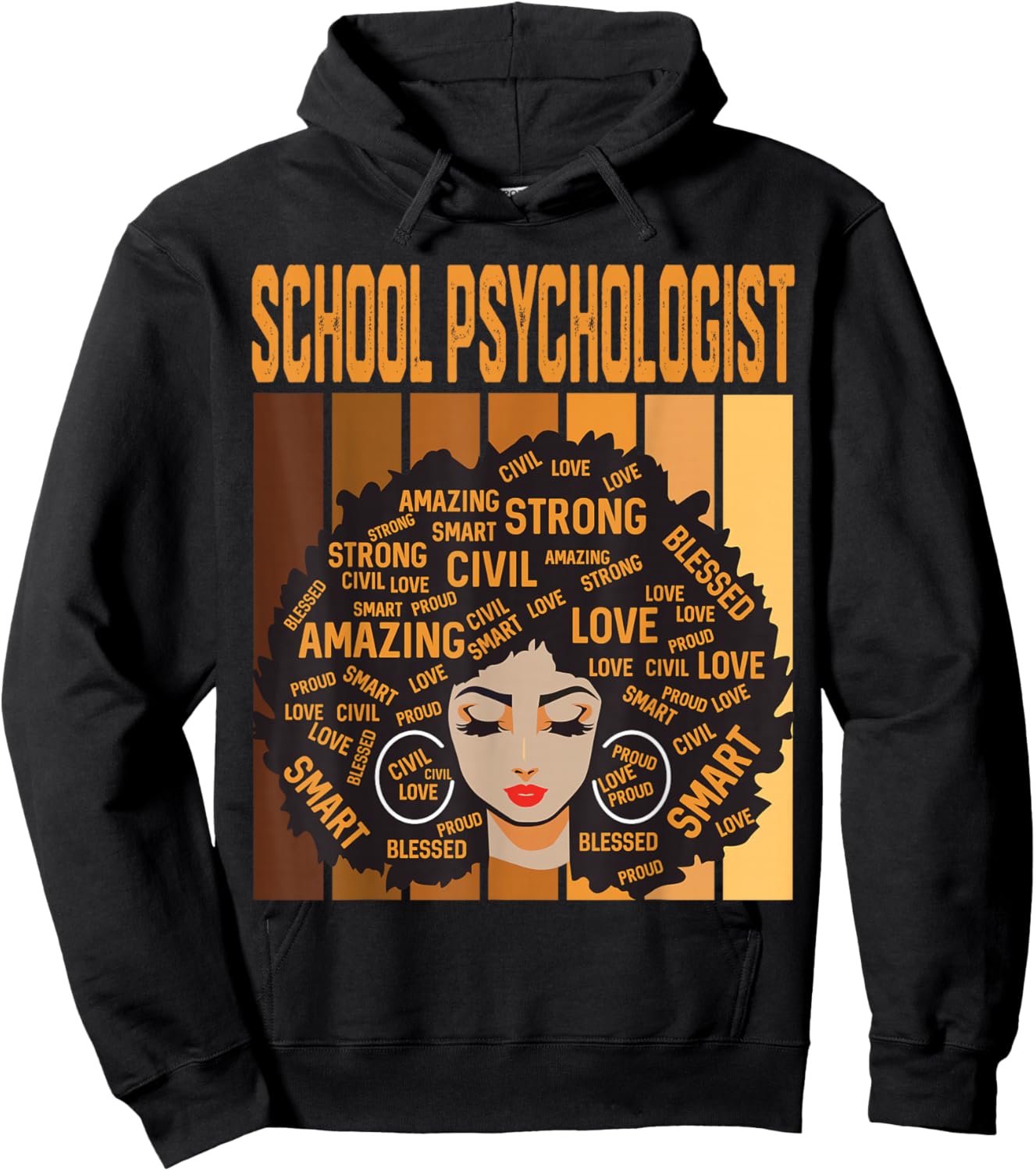 School Psychologist Powerful Black History Month Pride Hoodie - Hoodie | Black