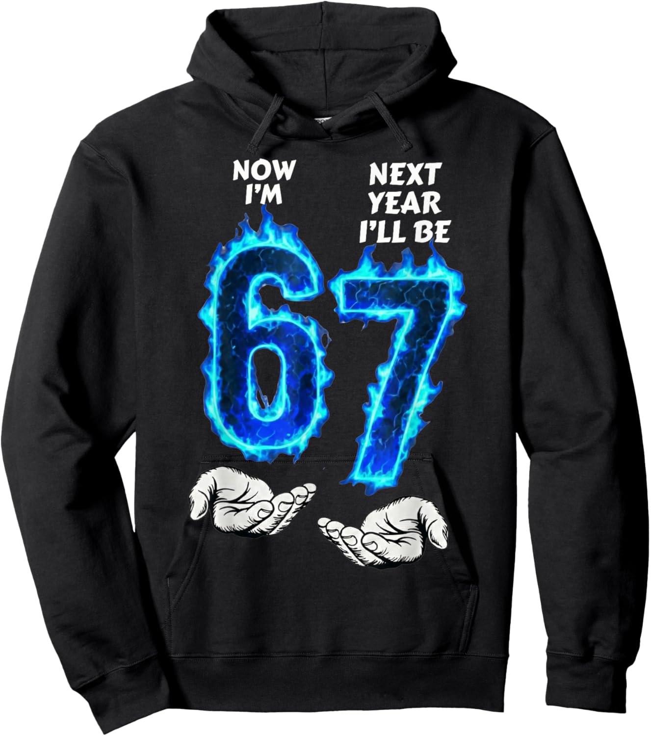 6th Birthday Boys Girls 6 7 Now I'm 6 Next Year I'll be 7 Hoodie - Hoodie | Black