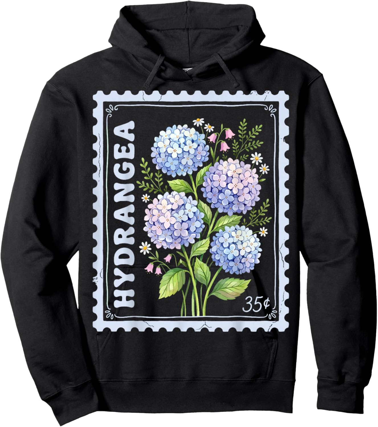 Hydrangea Hoodie - Hoodie | Black