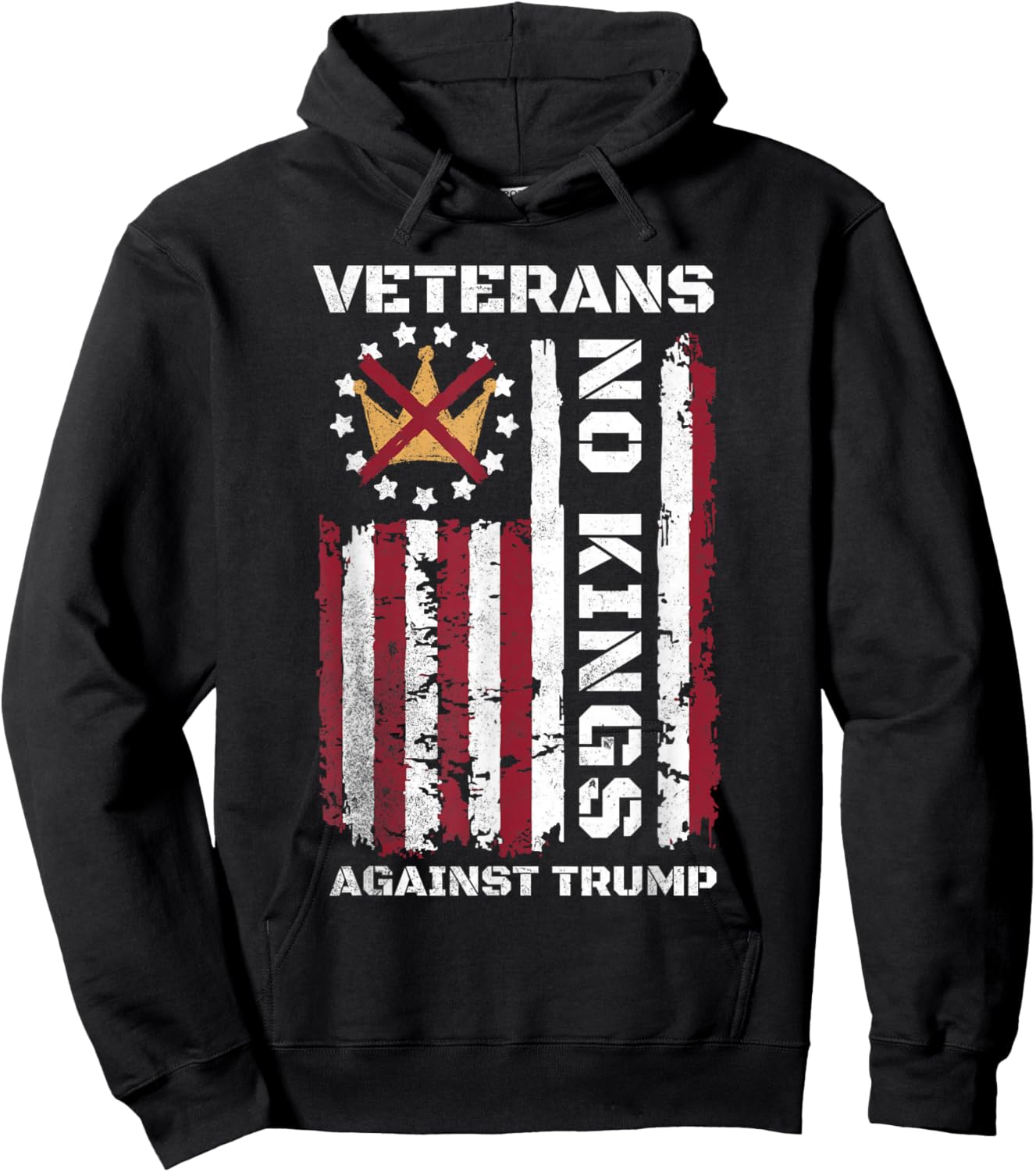 Veterans No Kings Hoodie - Hoodie | Black