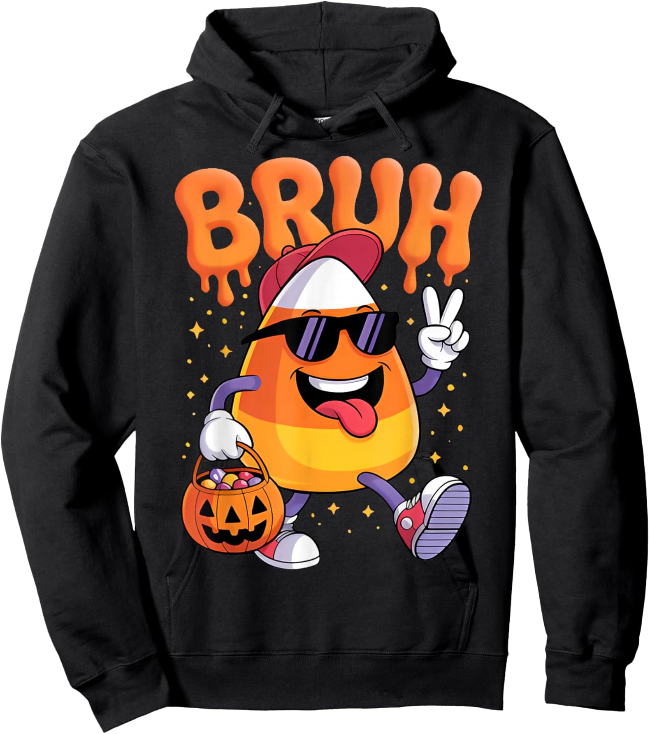Funny Candy Corn Halloween Costume for Everyone Hoodie - Hoodie | Black
