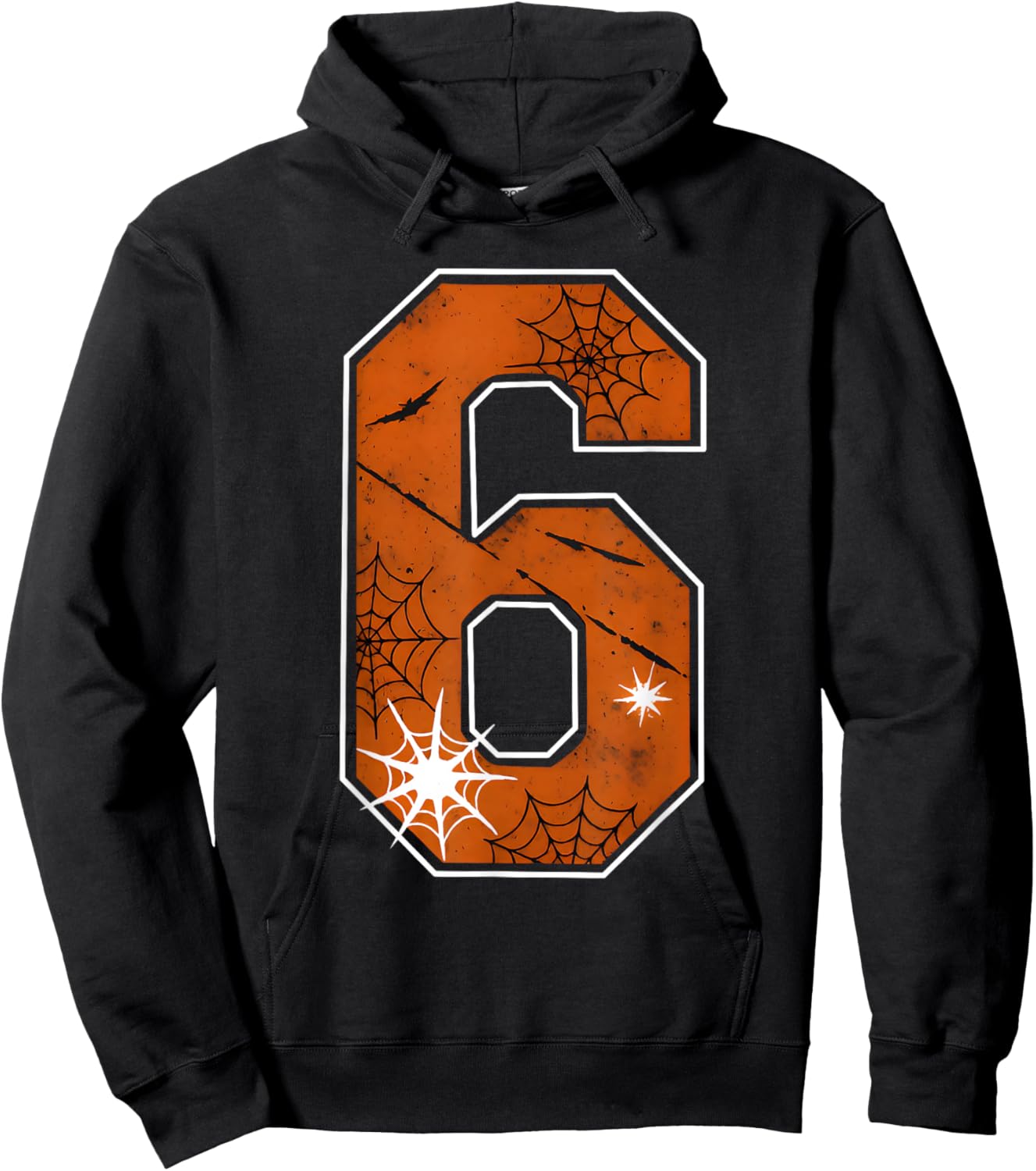 6 7 Funny Halloween Costume with Spider Web Trend Couples Hoodie - Hoodie | Black