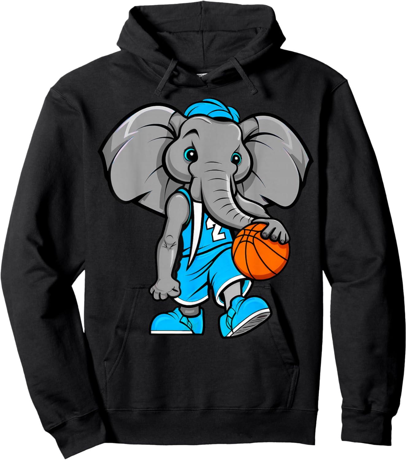 Elephant Basketball Hoodie - Hoodie | Black