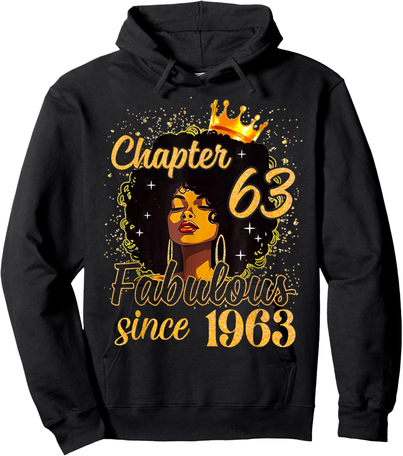Chapter 63 Fabulous Since 1963 Birthday Party for Girls Hoodie - Hoodie | Black