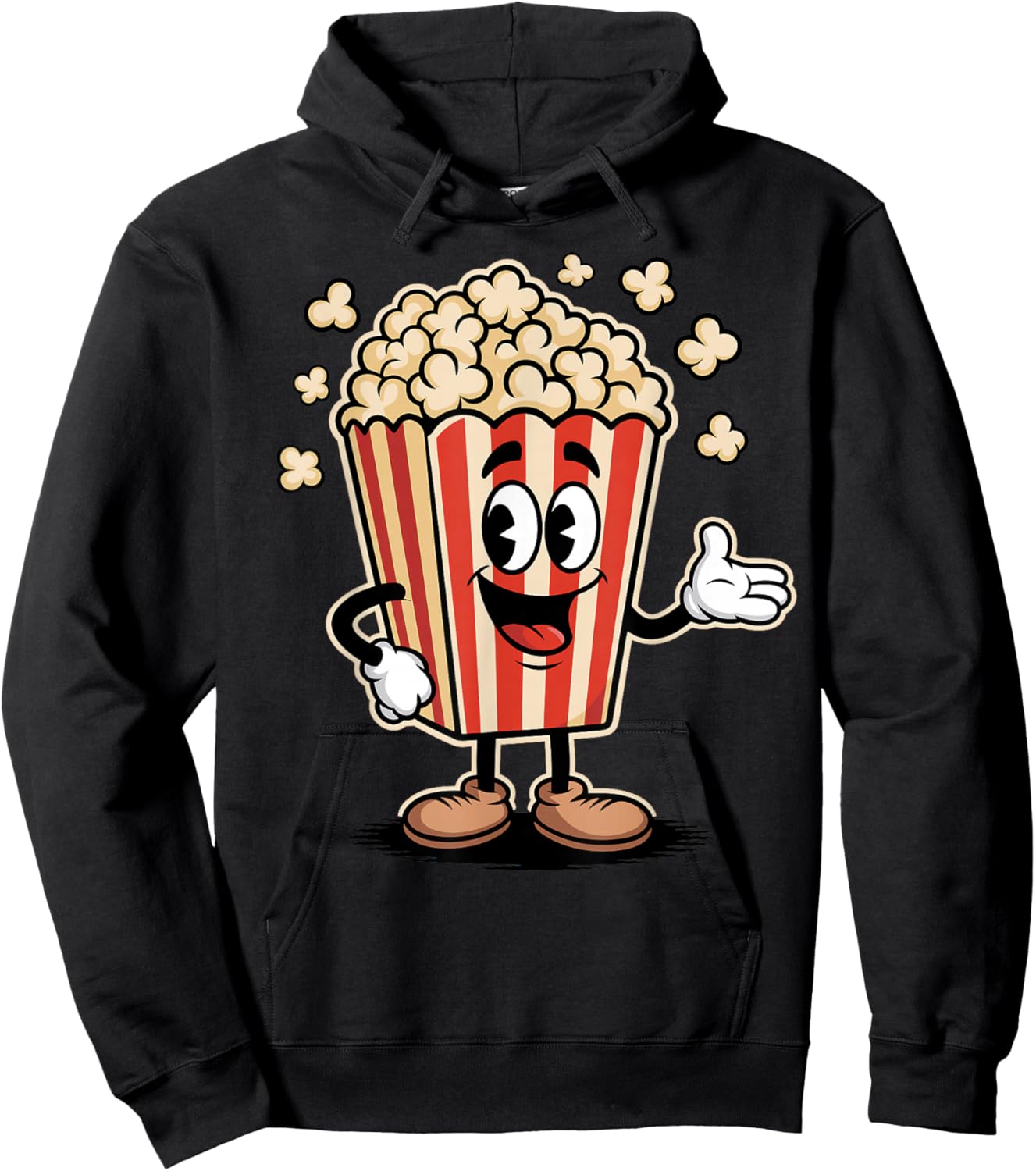 Funny Popcorn Bag Movie Film Theater Family Cinema Hoodie - Hoodie | Black