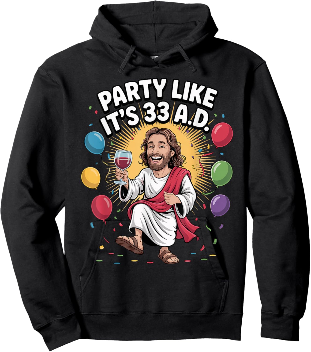 33rd Birthday Jesus Christian Faith Party Like It's 33 A.D Hoodie - Hoodie | Black