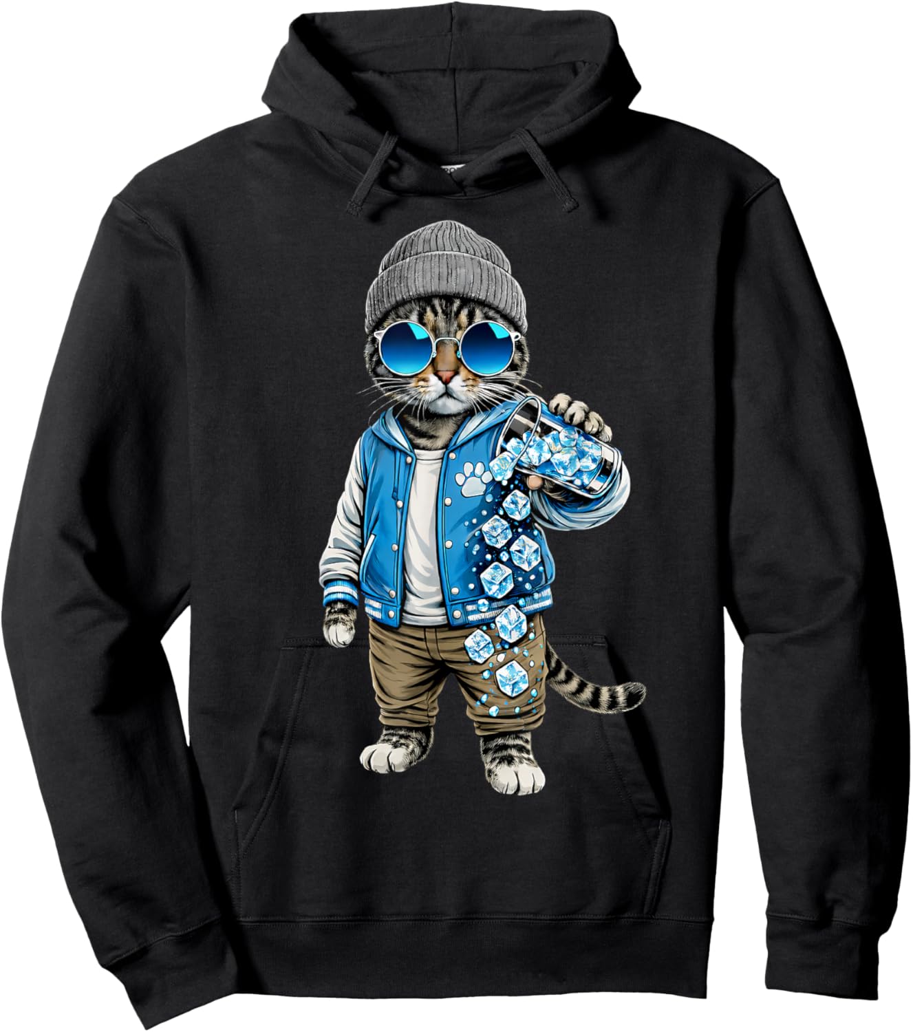 No Ice Please Cat Abolish ICE Immigration Justice Hoodie - Hoodie | Black