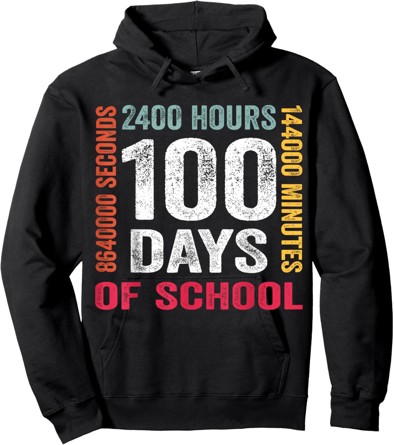 Funny 100th Day 100 Days of School Boy Kids Hoodie - Hoodie | Black