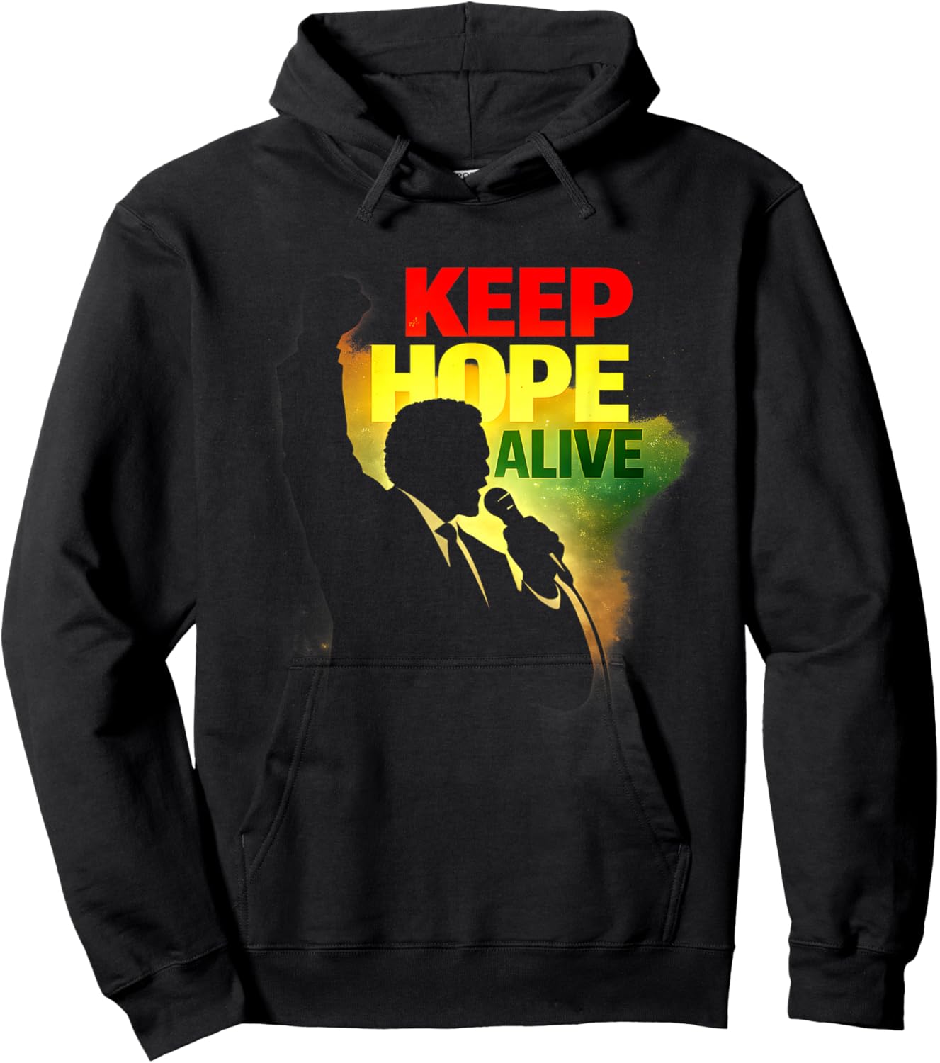 Keep Hope Alive Motivational Quote Hoodie - Hoodie | Black