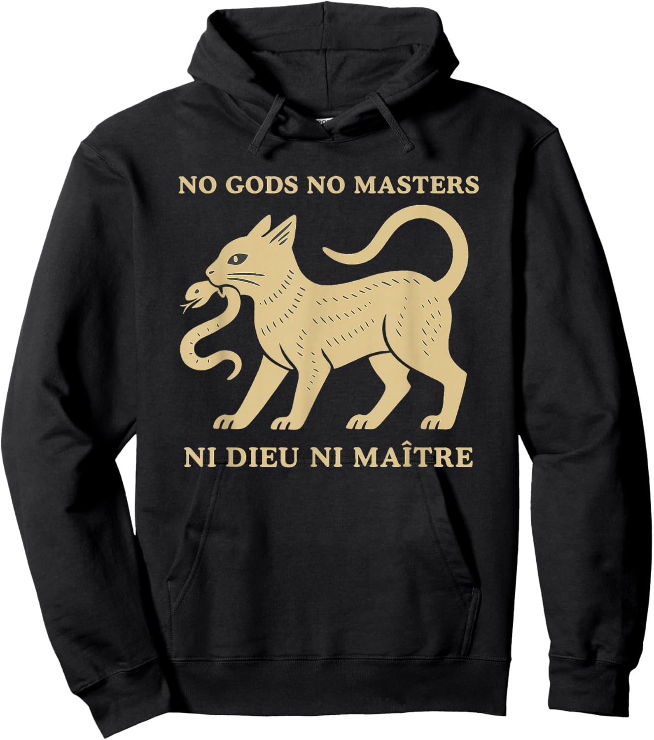 T-Shirt Hoodie - Hoodie | Black