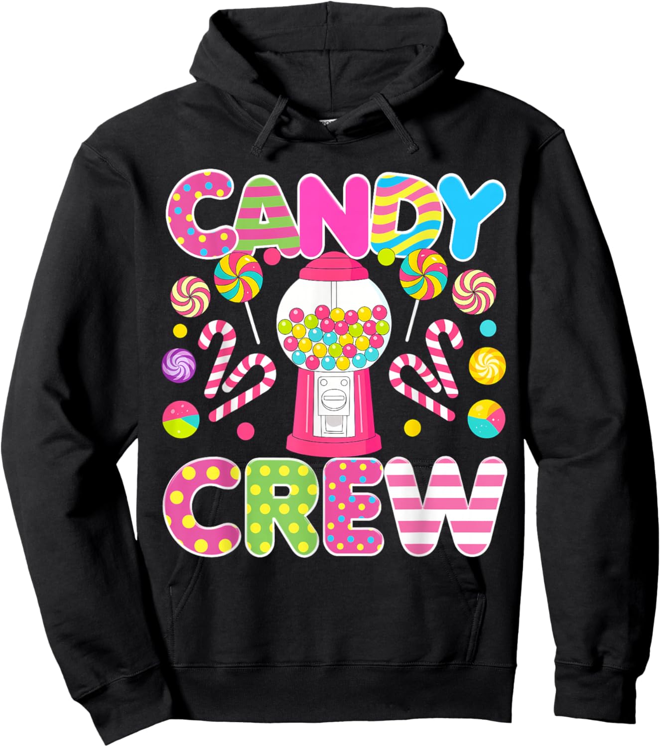 Candy Crew Candy Costume Women Candy Land Kids Sweetie Hoodie - Hoodie | Black