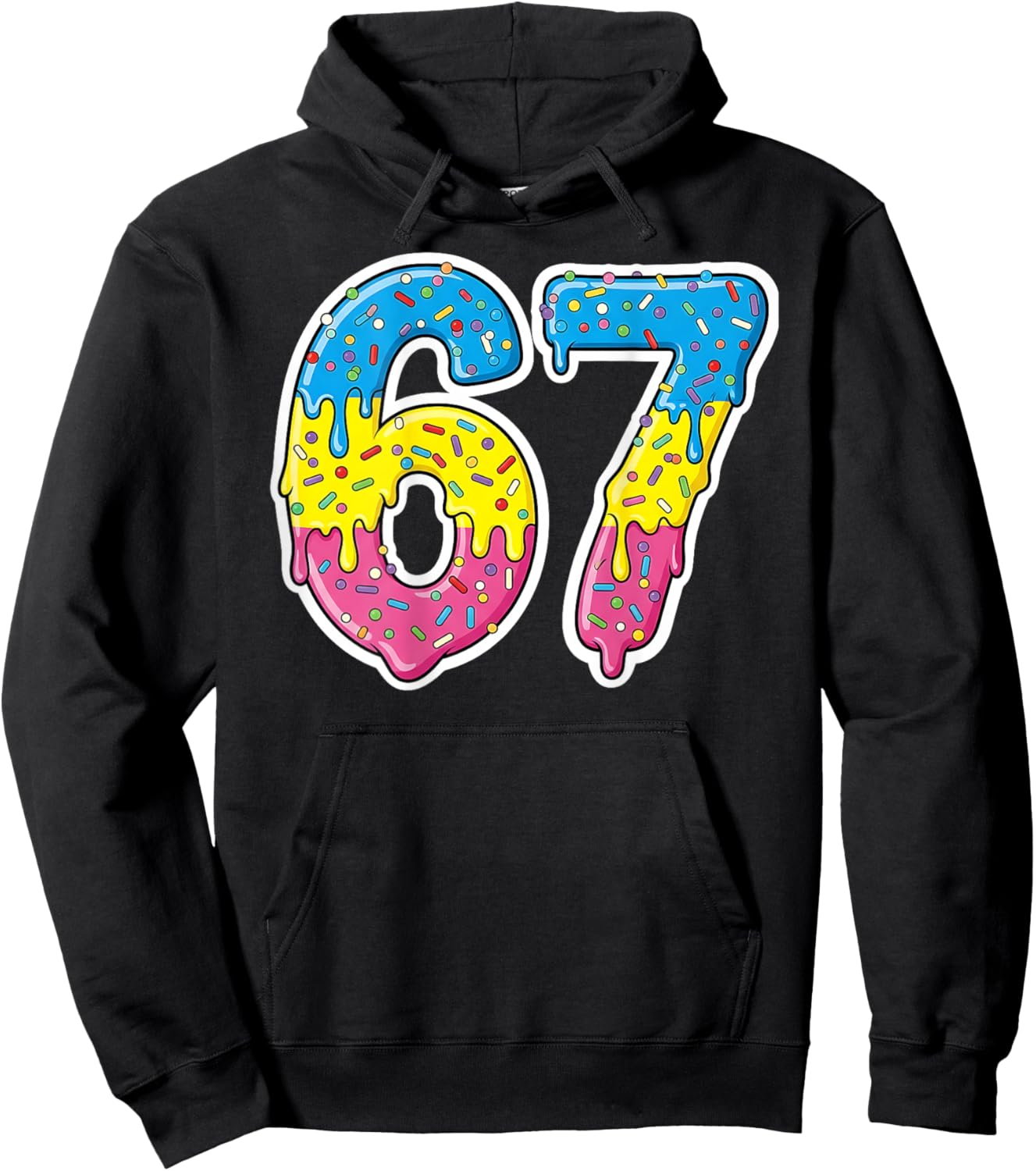 Number 67 Shirt Costume Adult Pink Men Kids Back Hoodie - Hoodie | Black
