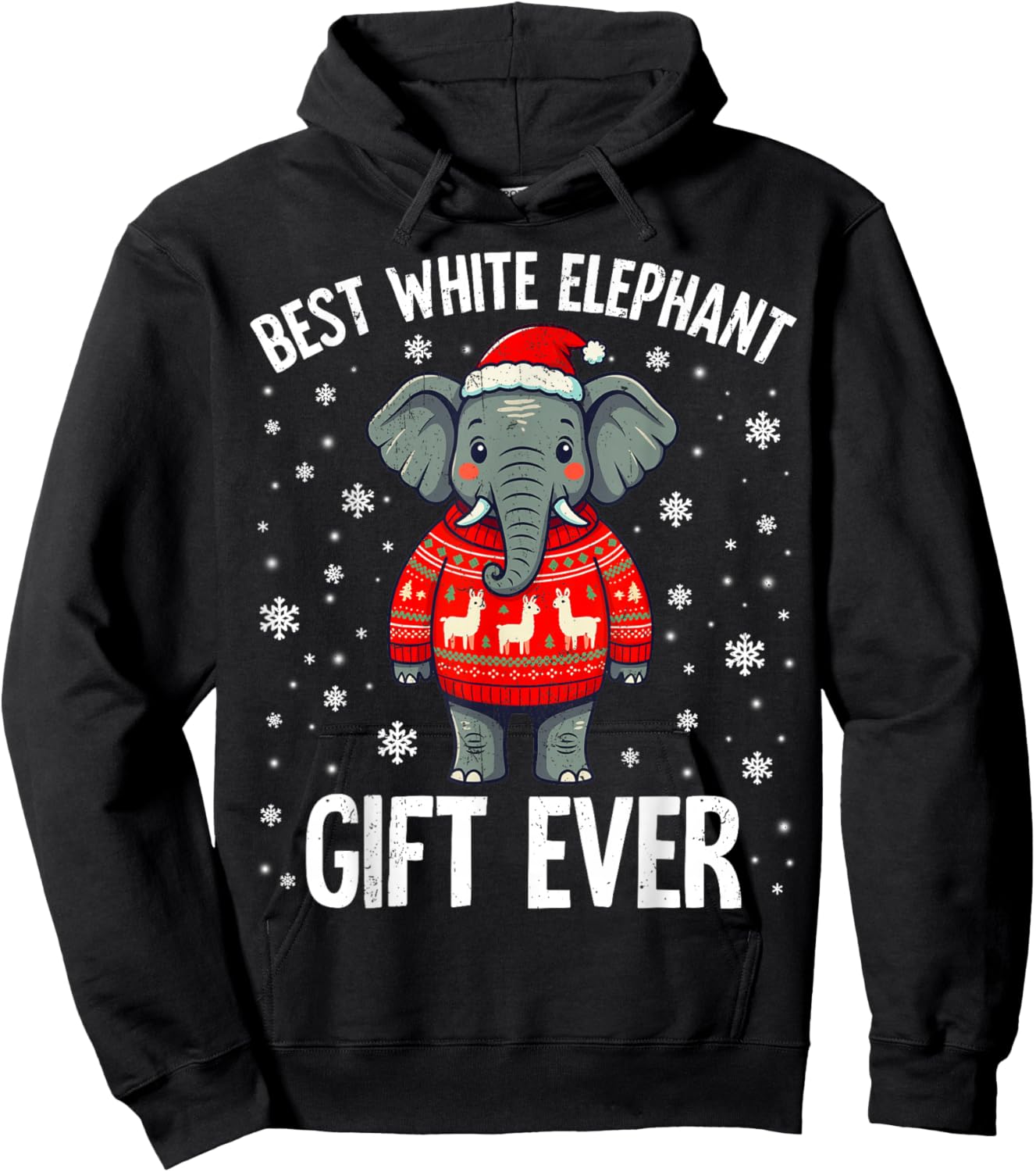 Best White Elephant Ever Christmas Xmas Under 15 20 Hoodie - Hoodie | Black