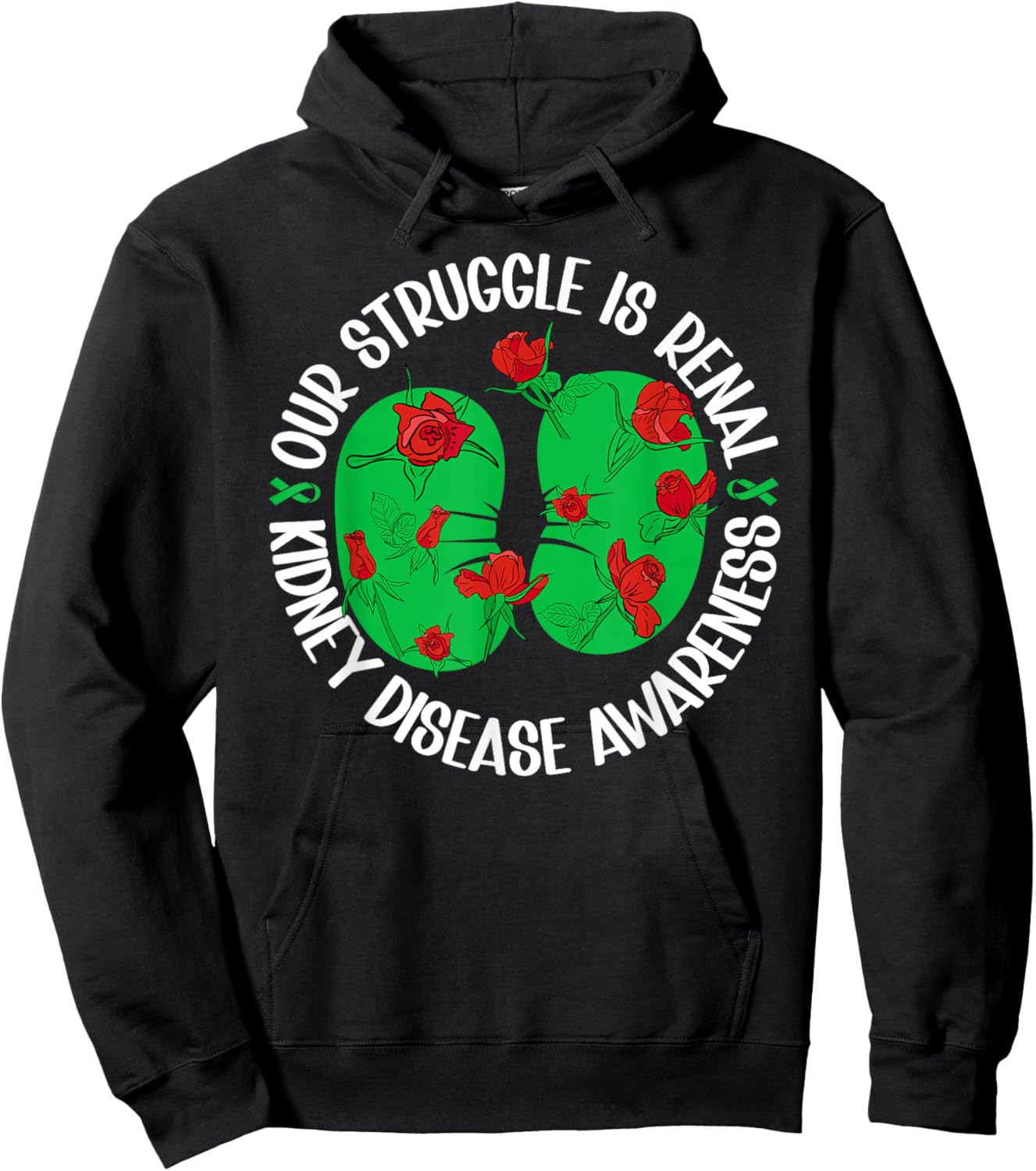 Kidney Disease Awareness Month Proud Kidney Disease Survivor Hoodie - Hoodie | Black