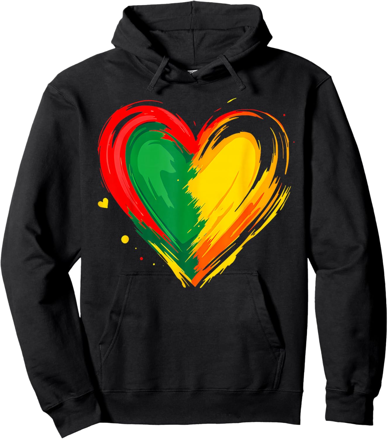 African Heart Black History Month African American Hoodie - Hoodie | Black
