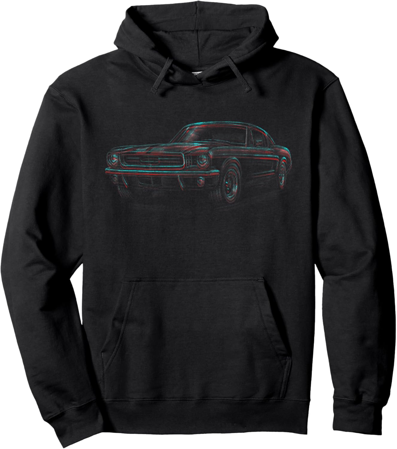 Vintage American Muscle Car Graphic Shirt Auto Car Lovers Hoodie - Hoodie | Black