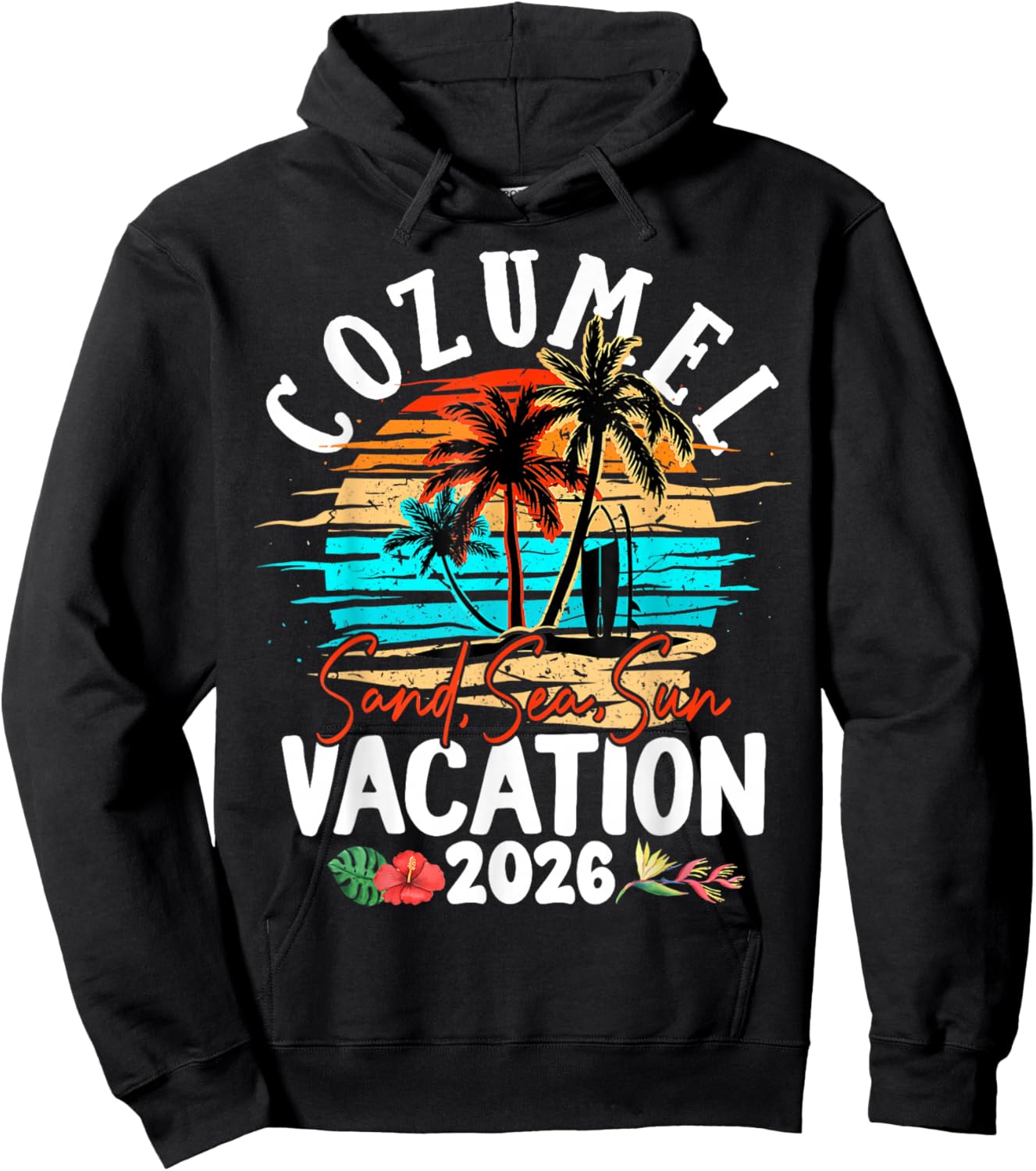 Cozumel Mexico 2026 Vacation Beach Matching Family Group Hoodie - Hoodie | Black